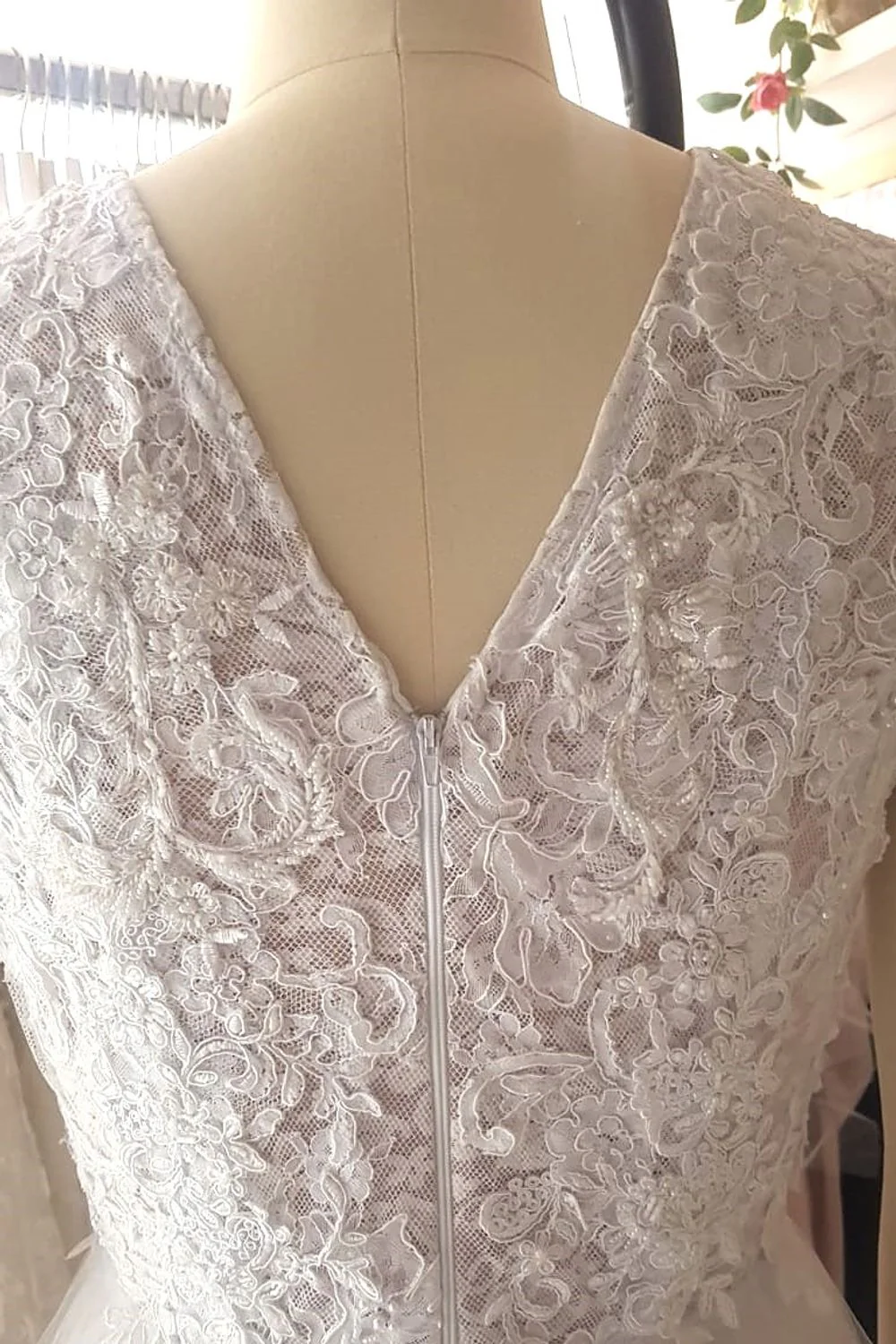 romantic A-line wedding gown - Image 7