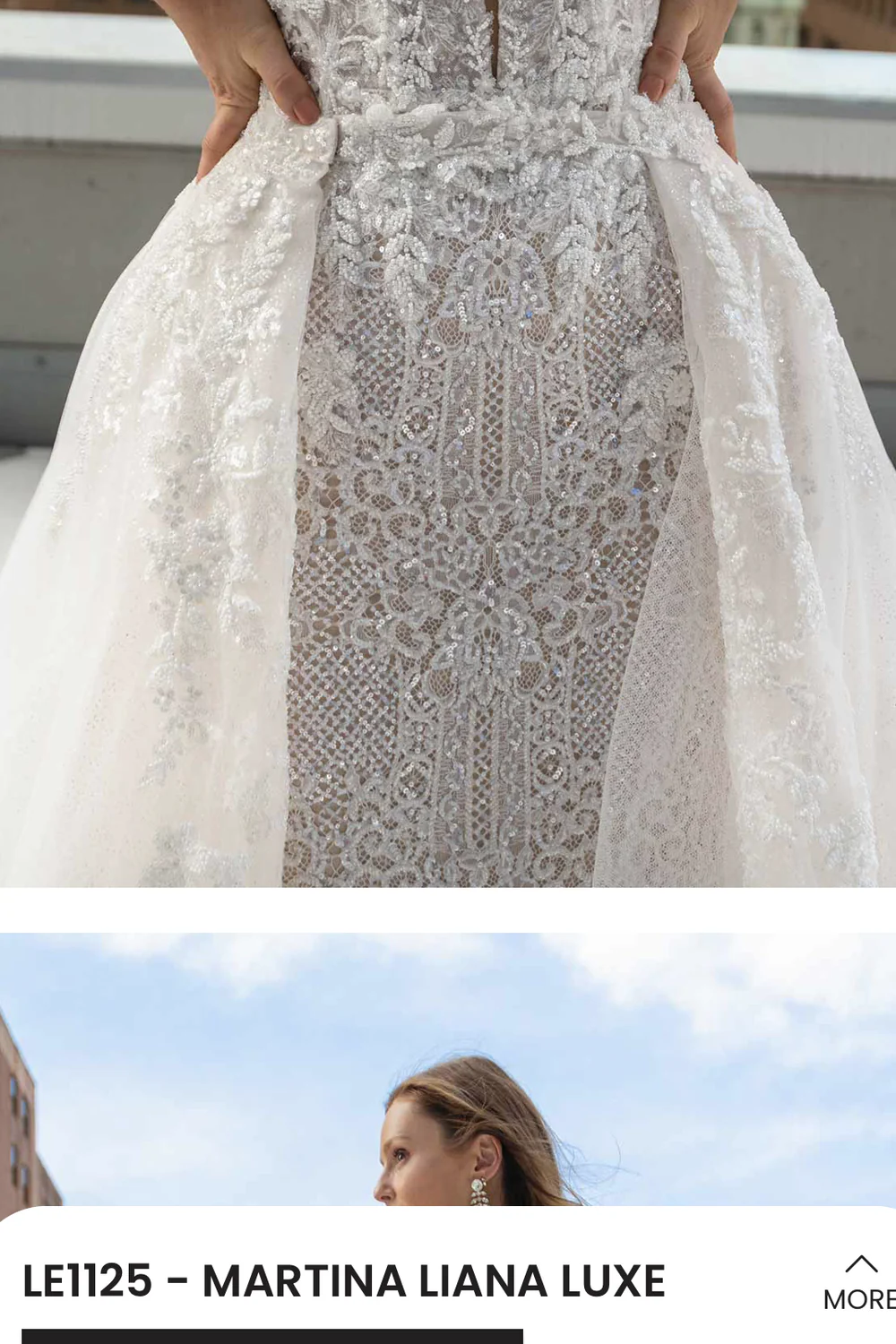 1406 & Martina Liana couture overskirt - Image 7