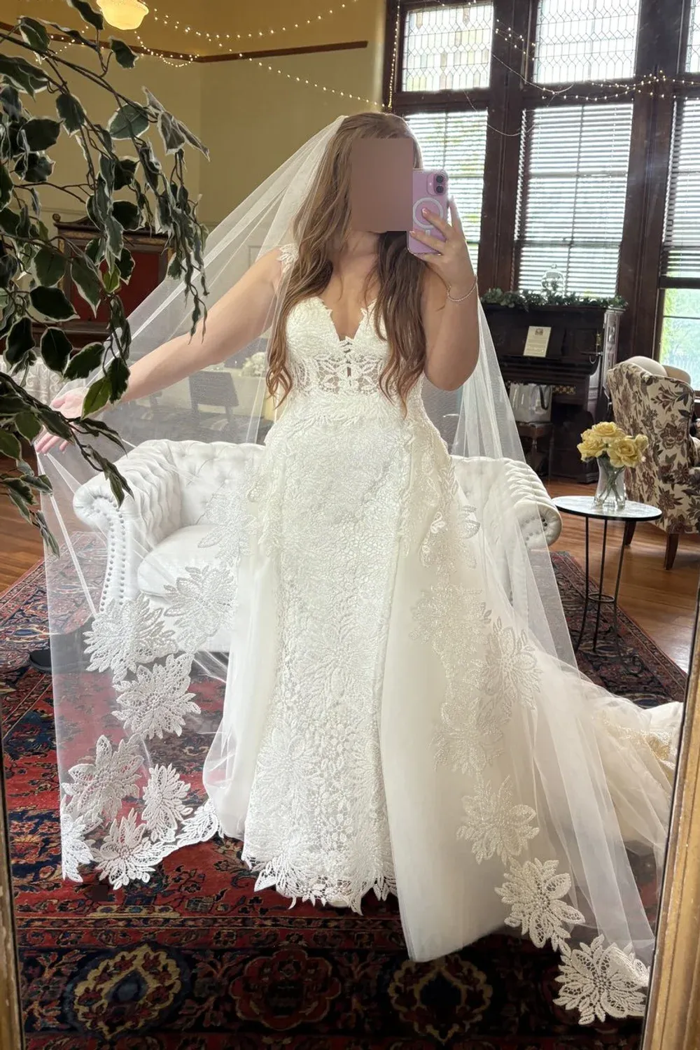 Dress with Veil & Skirt