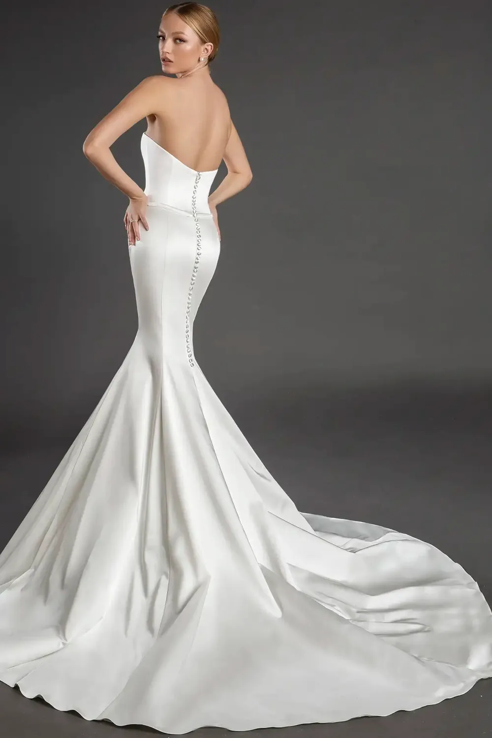 14911 with Overlay Top, Veil, and Headpiece - Image 2