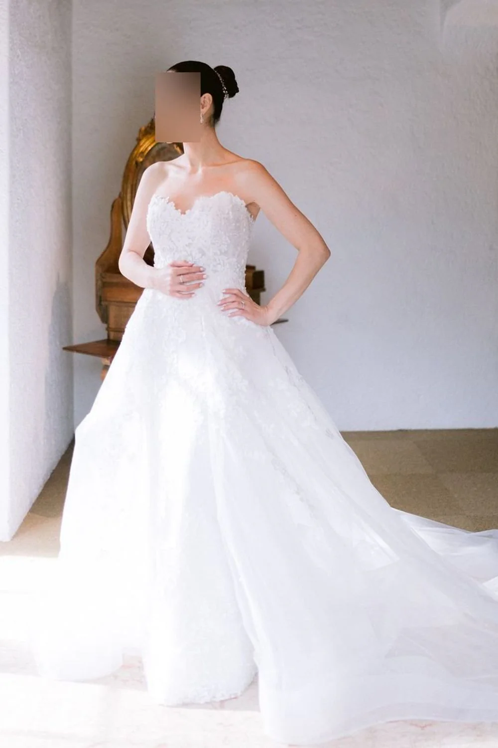 32205 HARLOW-LINESKT with Overskirt and Veil - Image 3