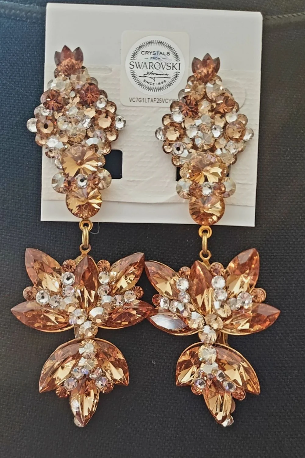 44560 with Matching Swarovski Crystal Earrings - Image 11