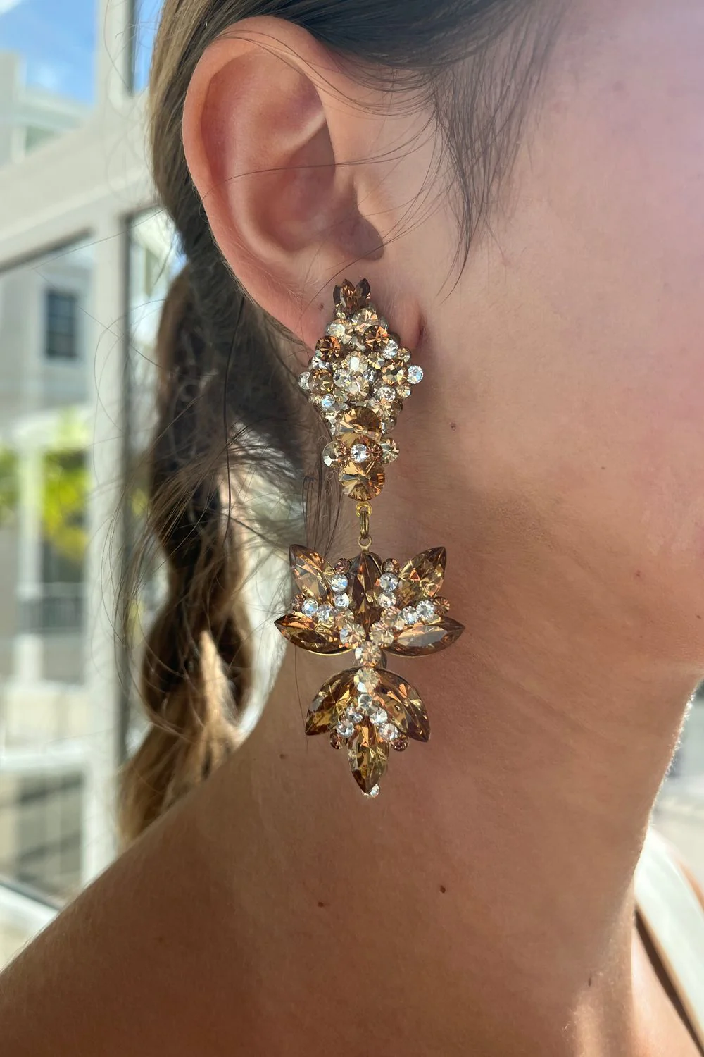 44560 with Matching Swarovski Crystal Earrings - Image 3