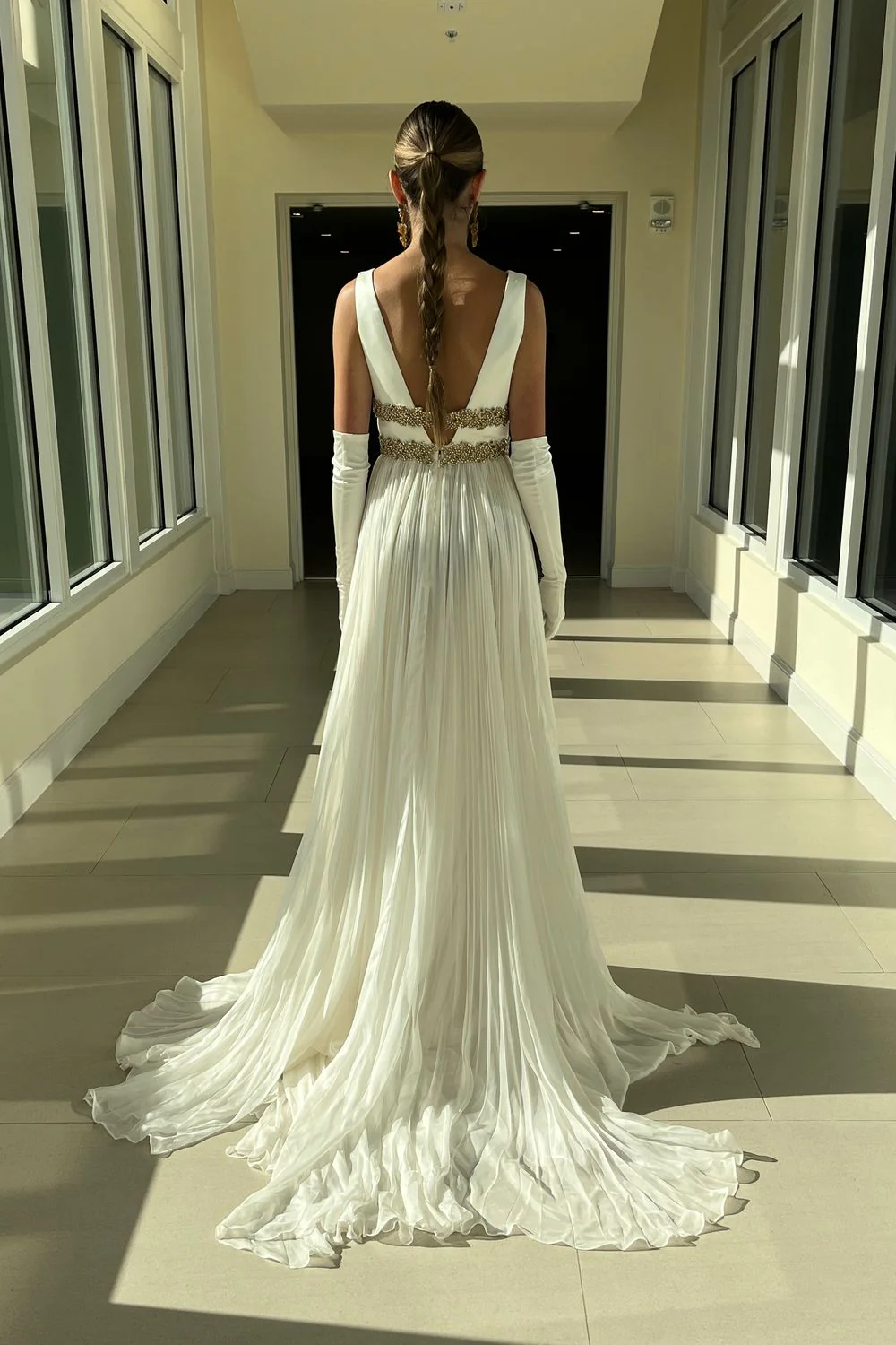 44560 with Matching Swarovski Crystal Earrings - Image 4