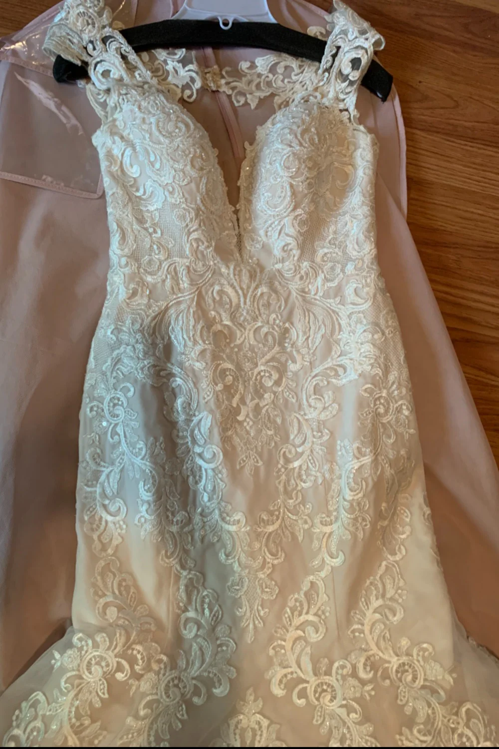 6731 Ivory Lace/Tulle/Ivory Gown/Java Tulle - Image 3