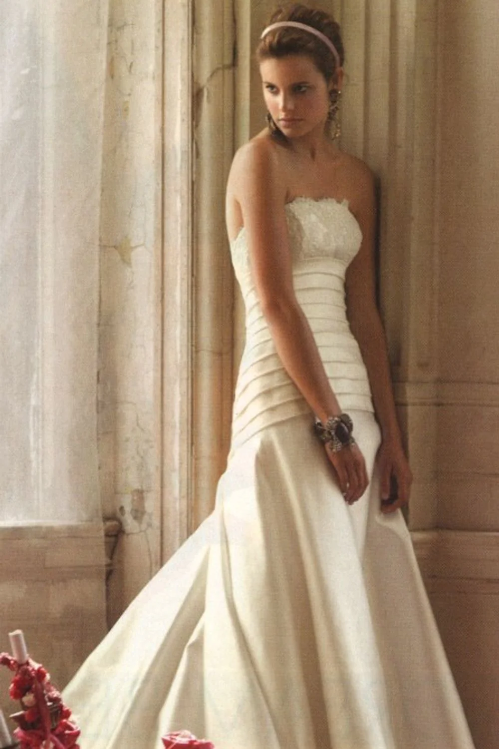 A-Line Dress with Veil