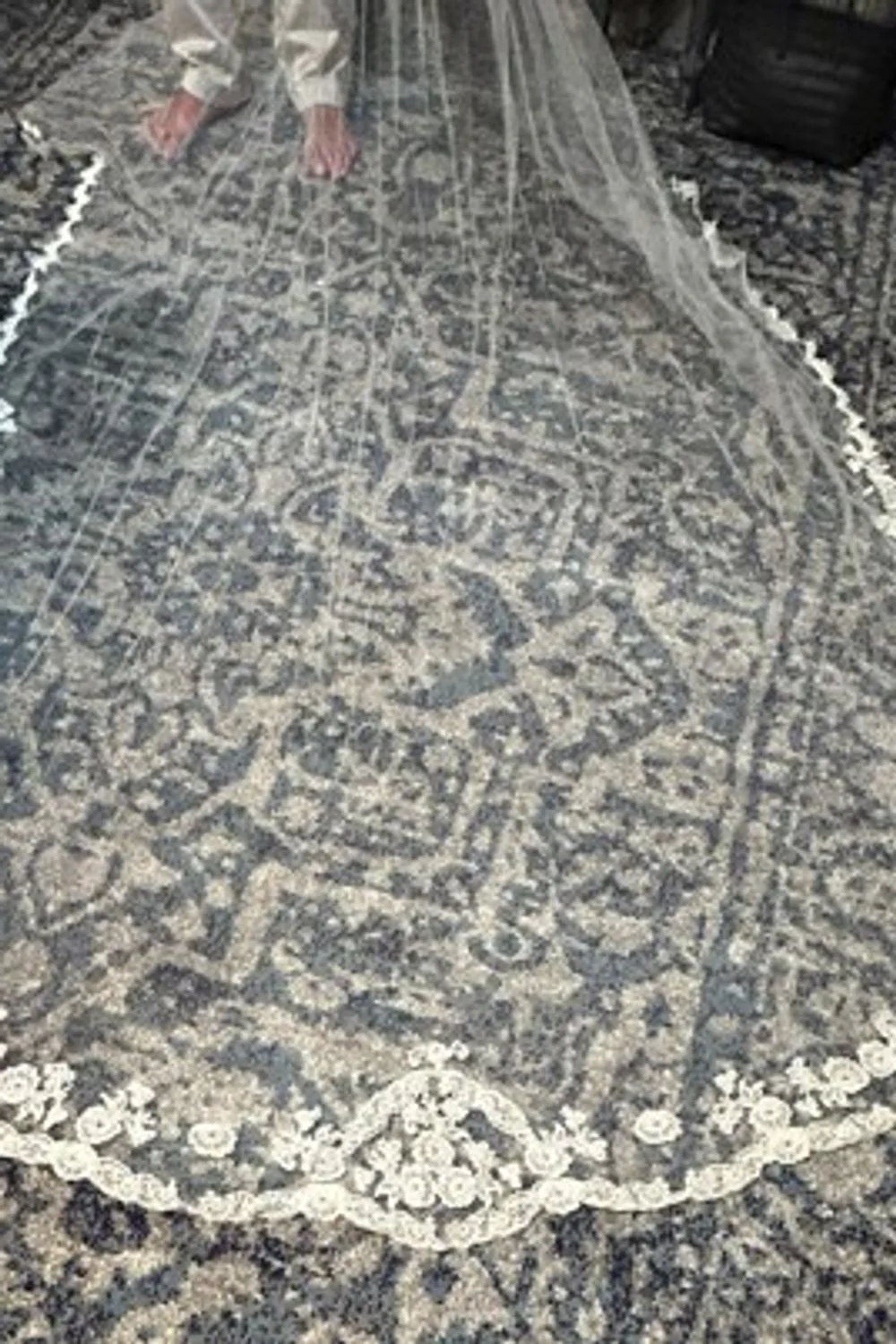 A-Line Dress with Veil - Image 6