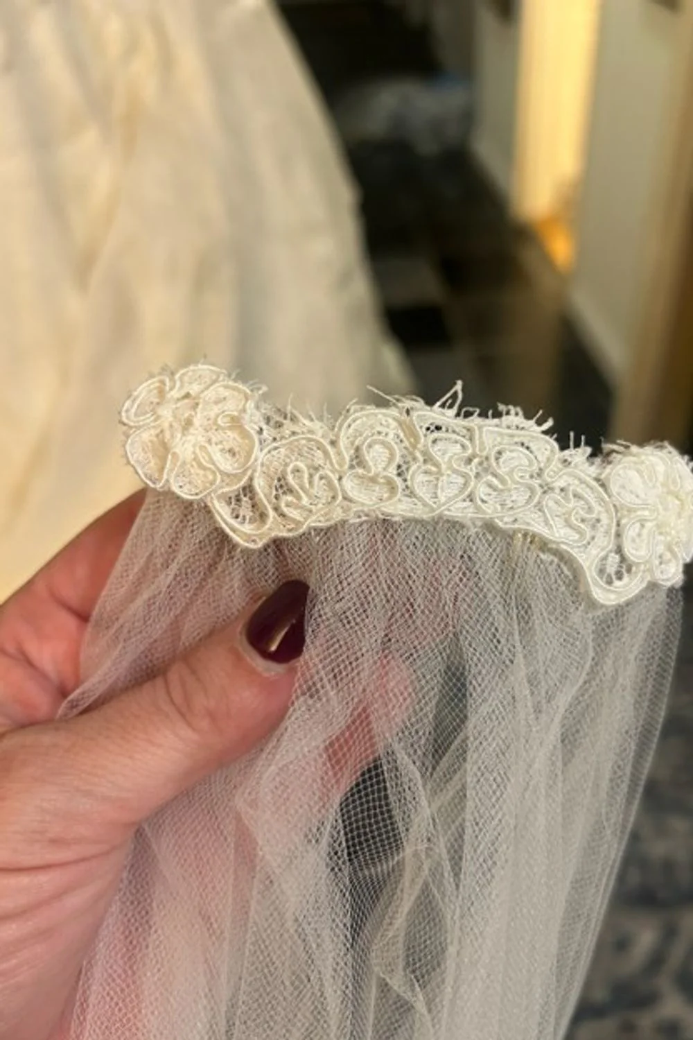 A-Line Dress with Veil - Image 8