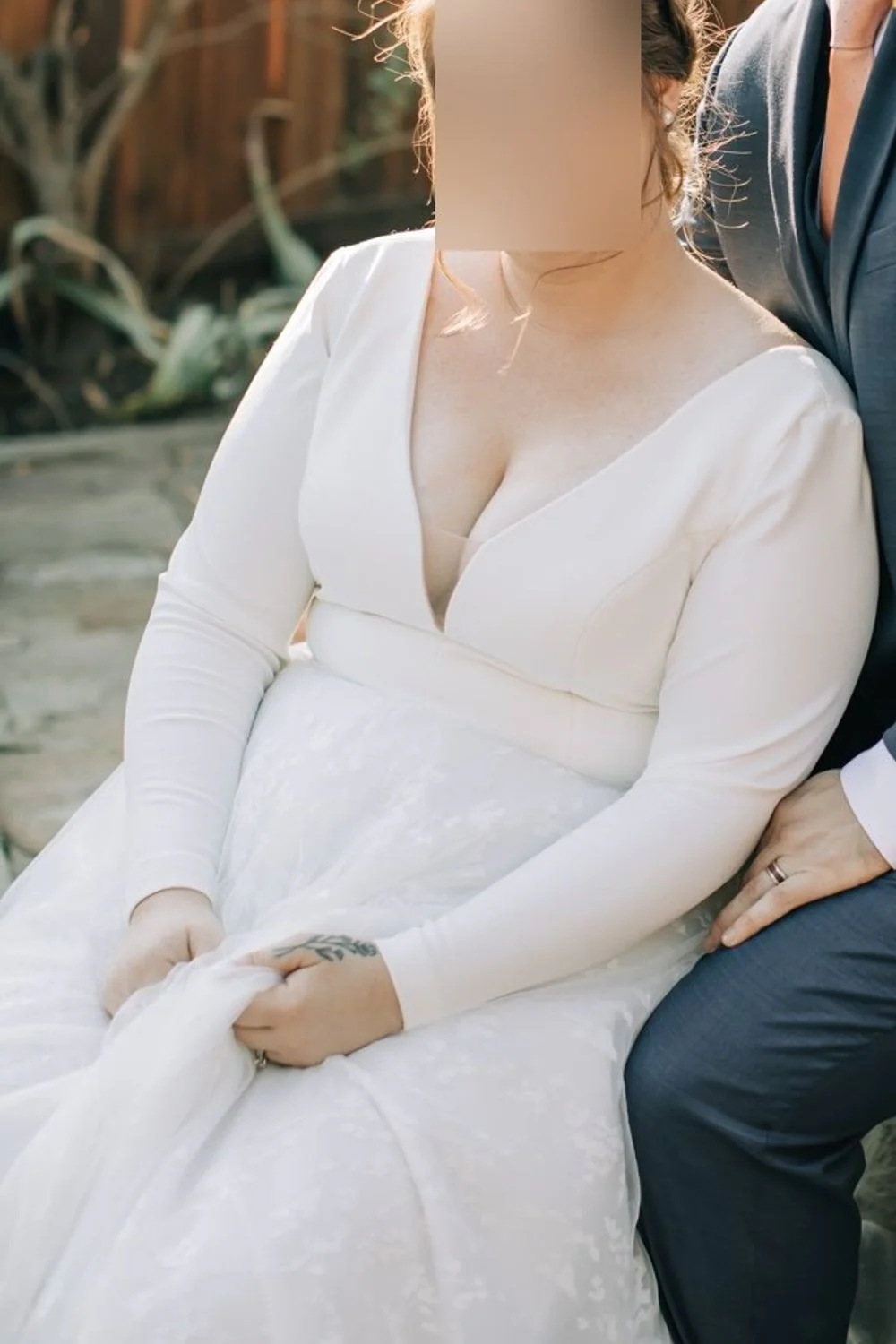 A line long sleeve dress - Image 3