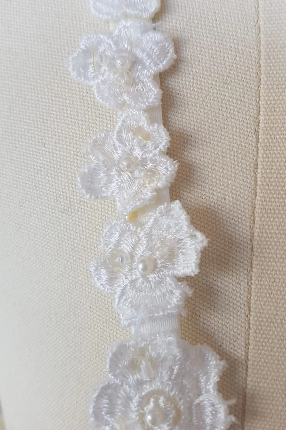 A-Line Wedding Dress with 3D Flowers - Image 4