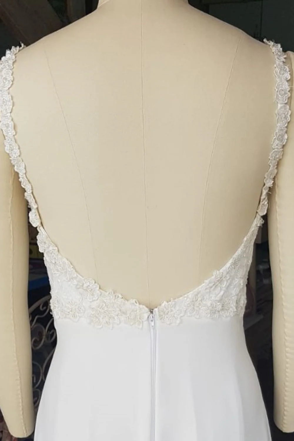A-Line Wedding Dress with 3D Flowers - Image 7