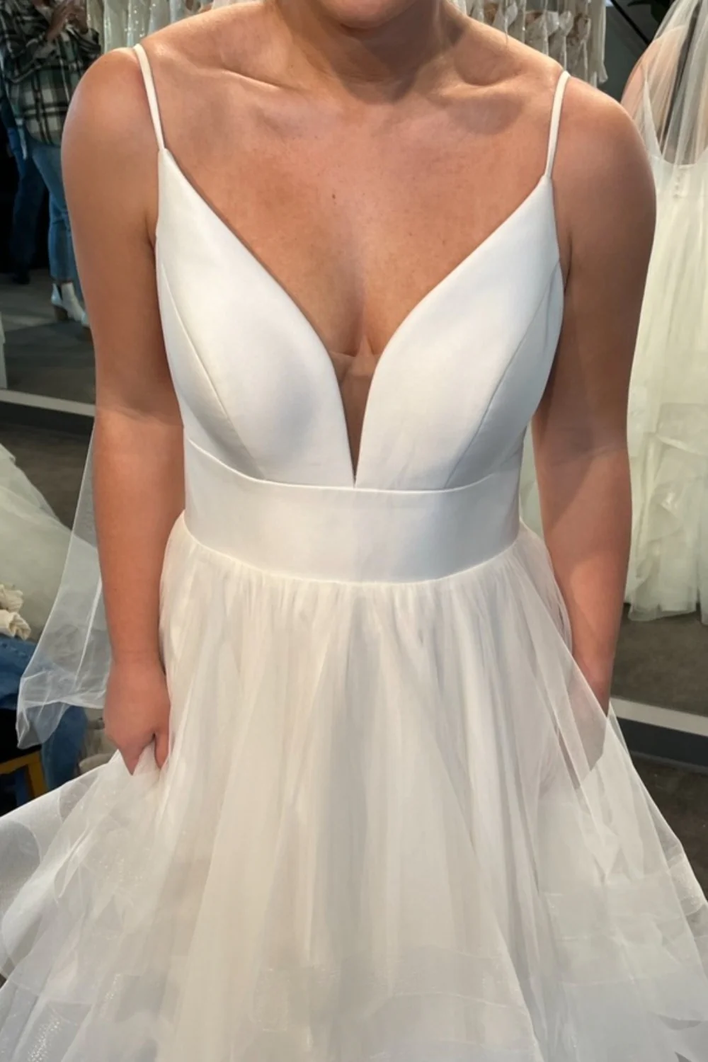 A-line with Organza skirt
