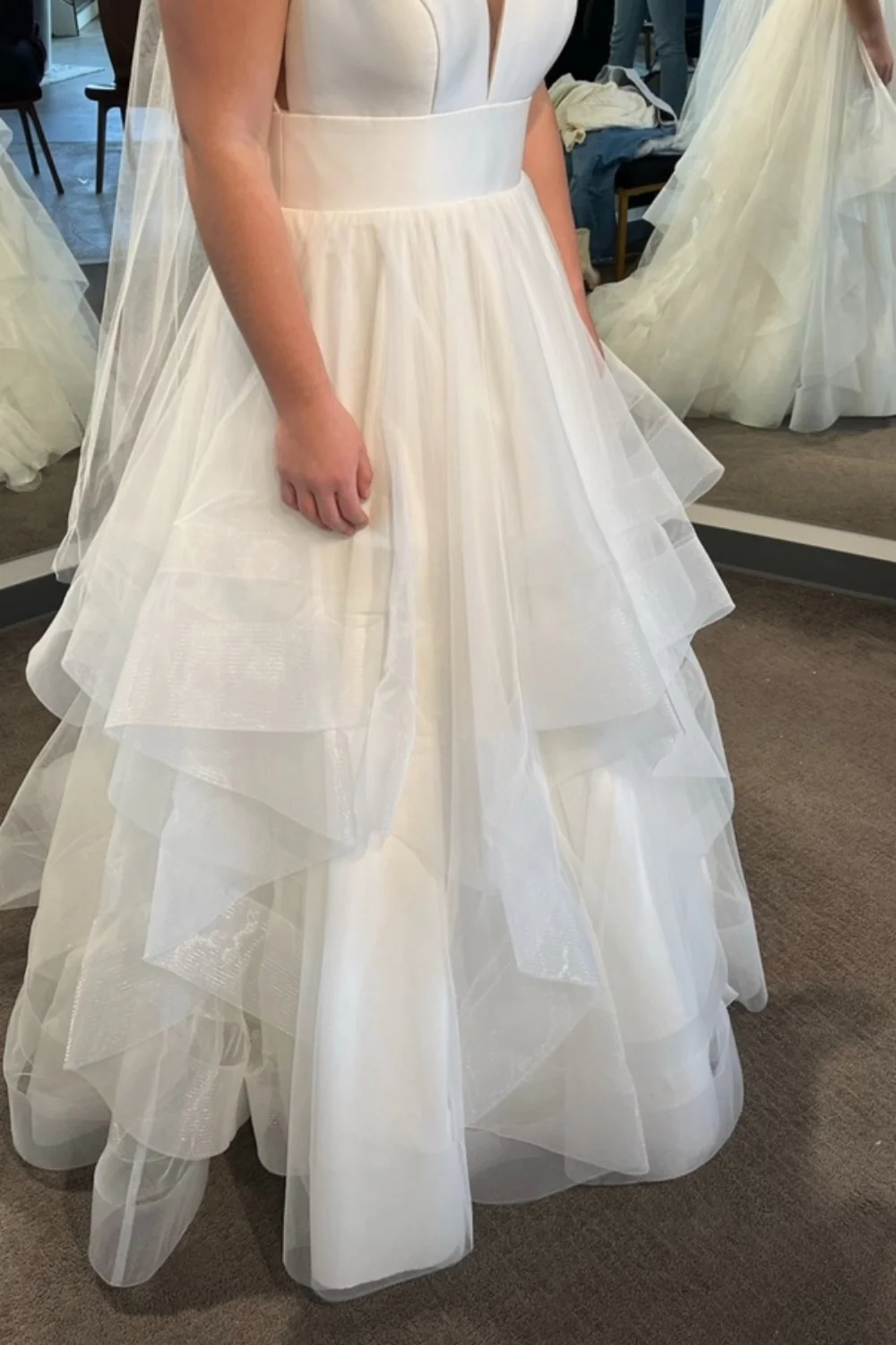 A-line with Organza skirt - Image 3