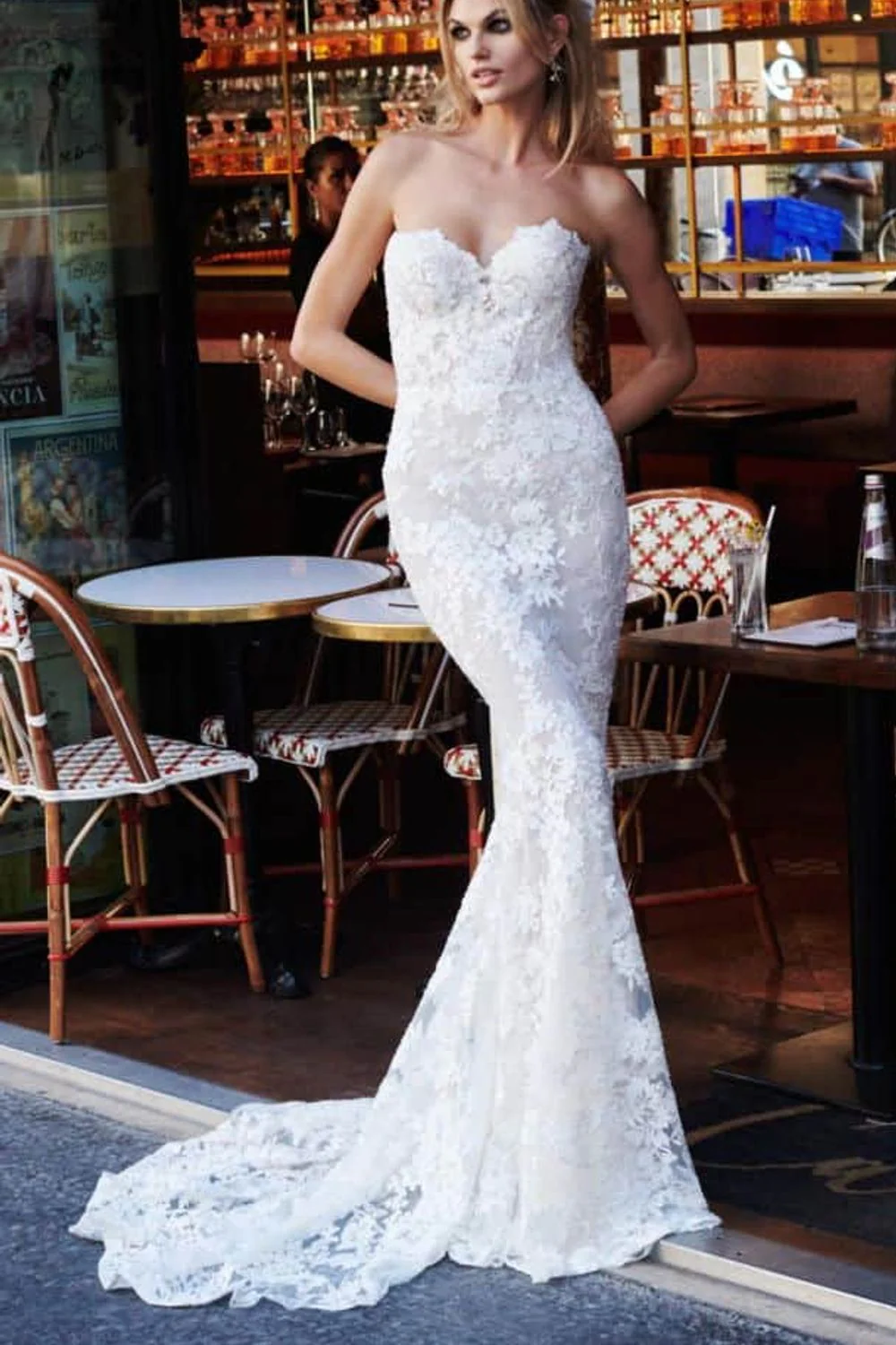 Anica with Veil and Overskirt