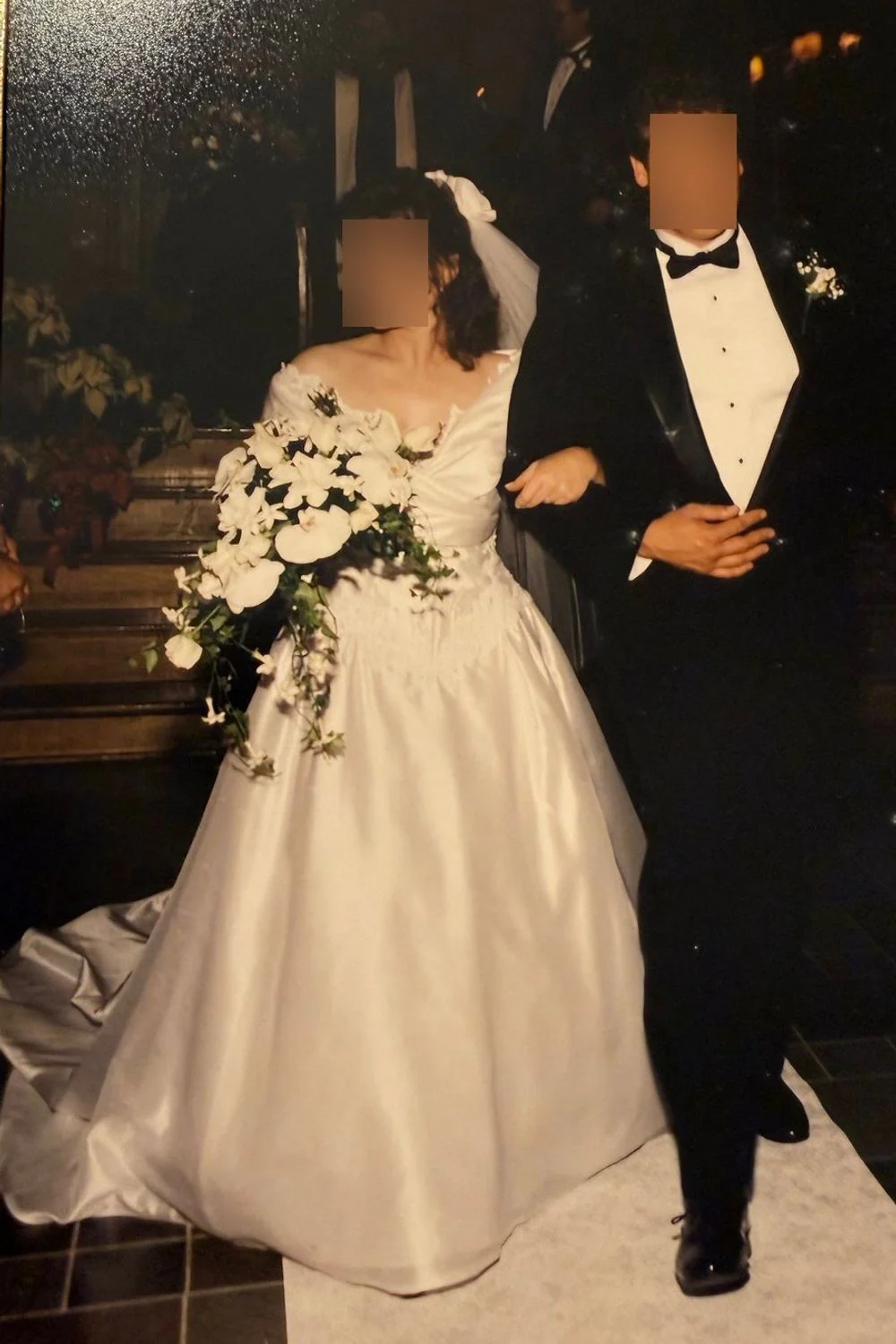Ballgown Pearl Beaded with Veil - Image 2