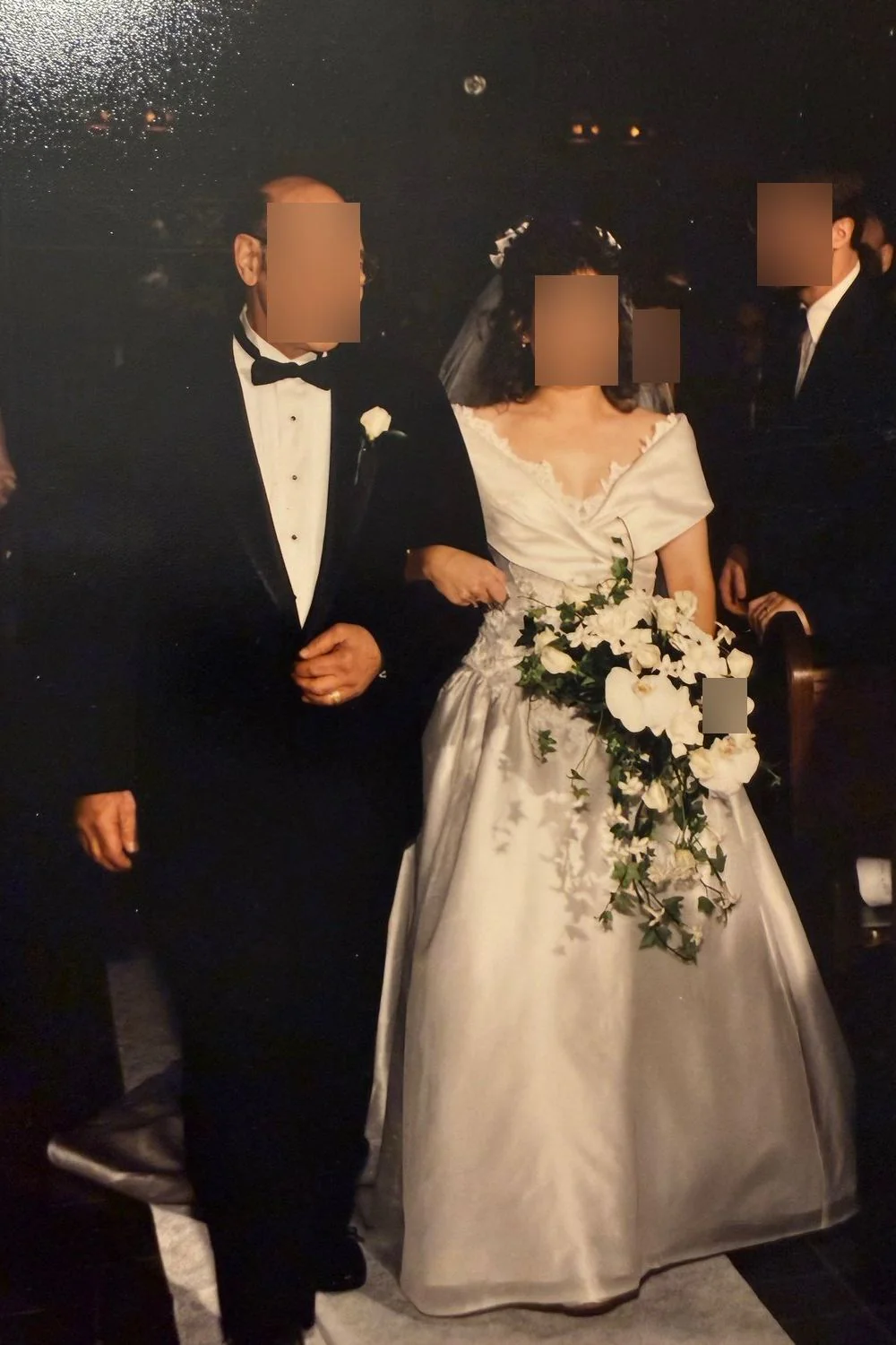 Ballgown Pearl Beaded with Veil - Image 3