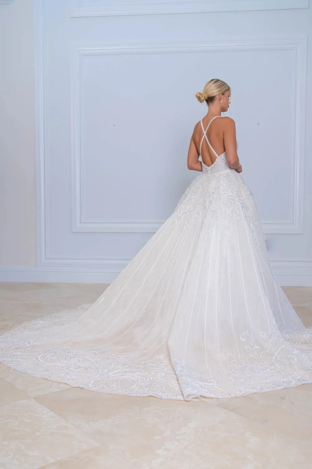 Beaded Plunge Neckline - Image 2