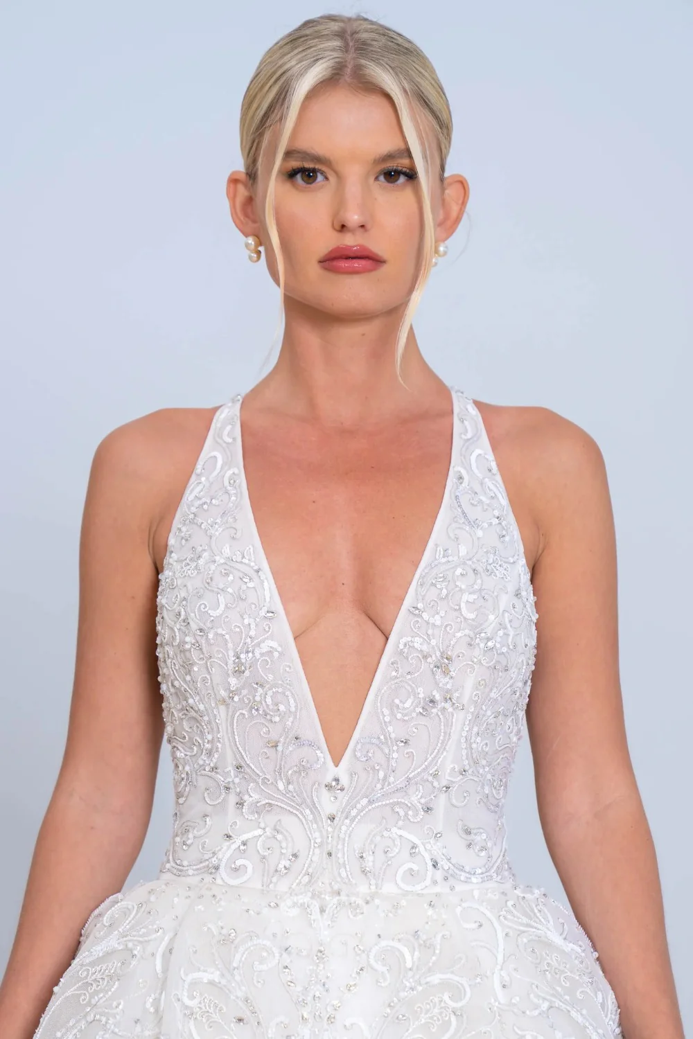 Beaded Plunge Neckline - Image 3