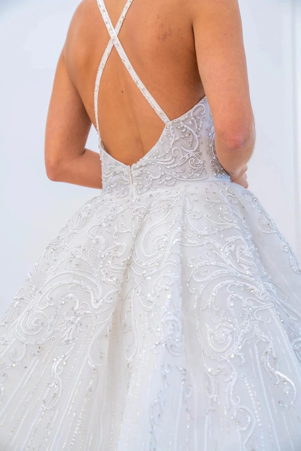 Beaded Plunge Neckline - Image 4
