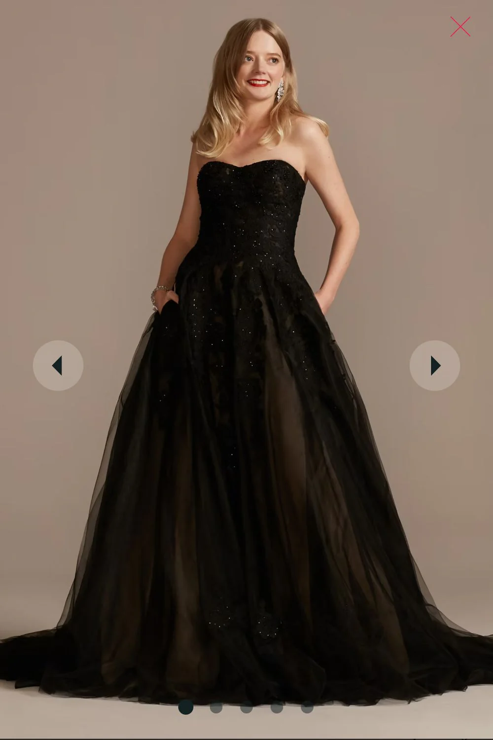Black bridal gown