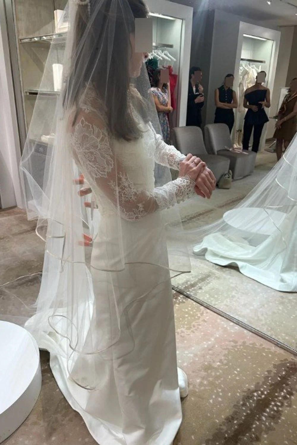 Blue Moon Dress with Veil and Jacket - Image 10