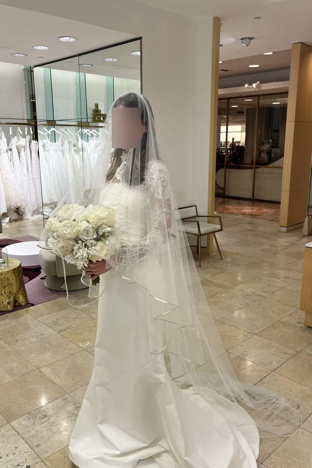 Blue Moon Dress with Veil and Jacket - Image 2