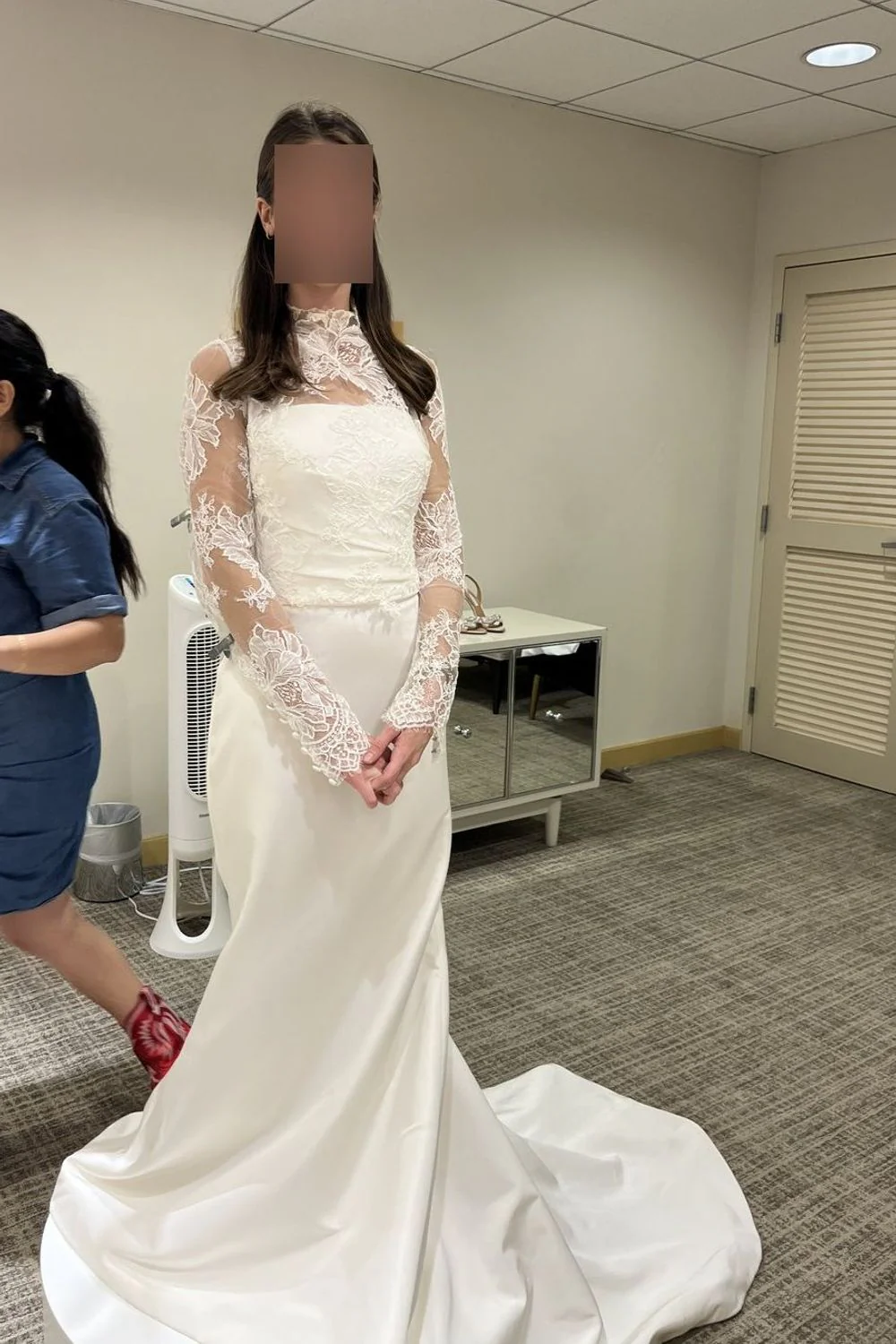 Blue Moon Dress with Veil and Jacket - Image 4