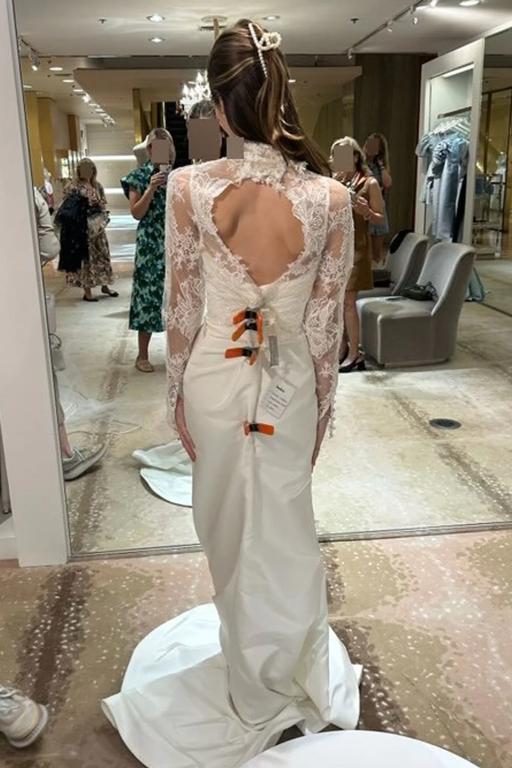 Blue Moon Dress with Veil and Jacket - Image 8