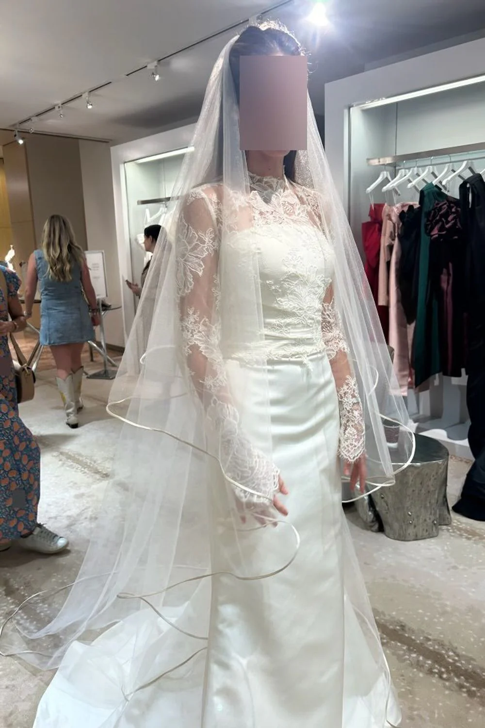 Blue Moon Dress with Veil and Jacket - Image 9