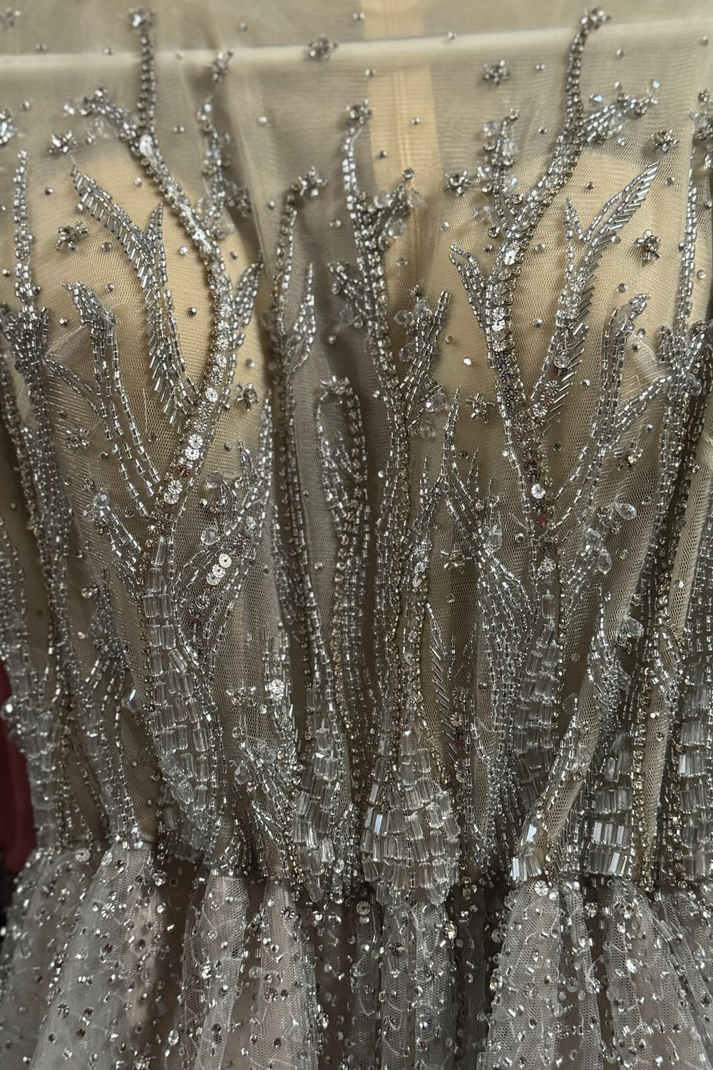 Cape sleeve prom dress / evening gown - Image 2