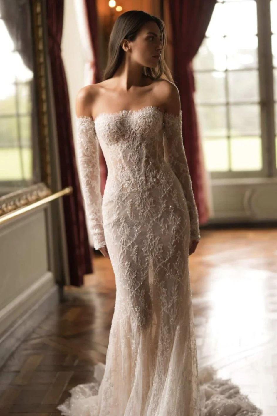 Charlotte with Overskirt and Gloves