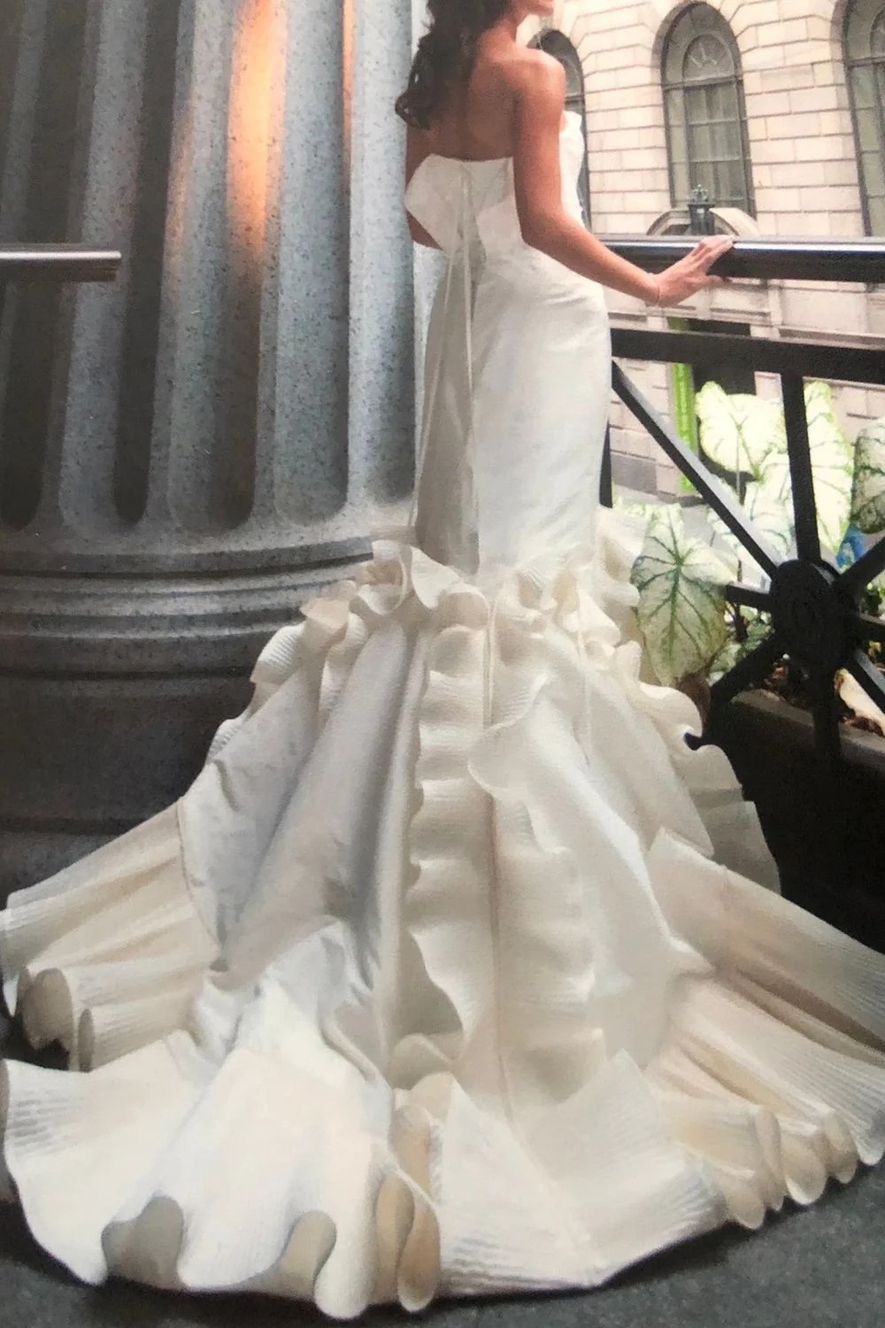 Couture Corset with Elegant Ruffle - Image 2