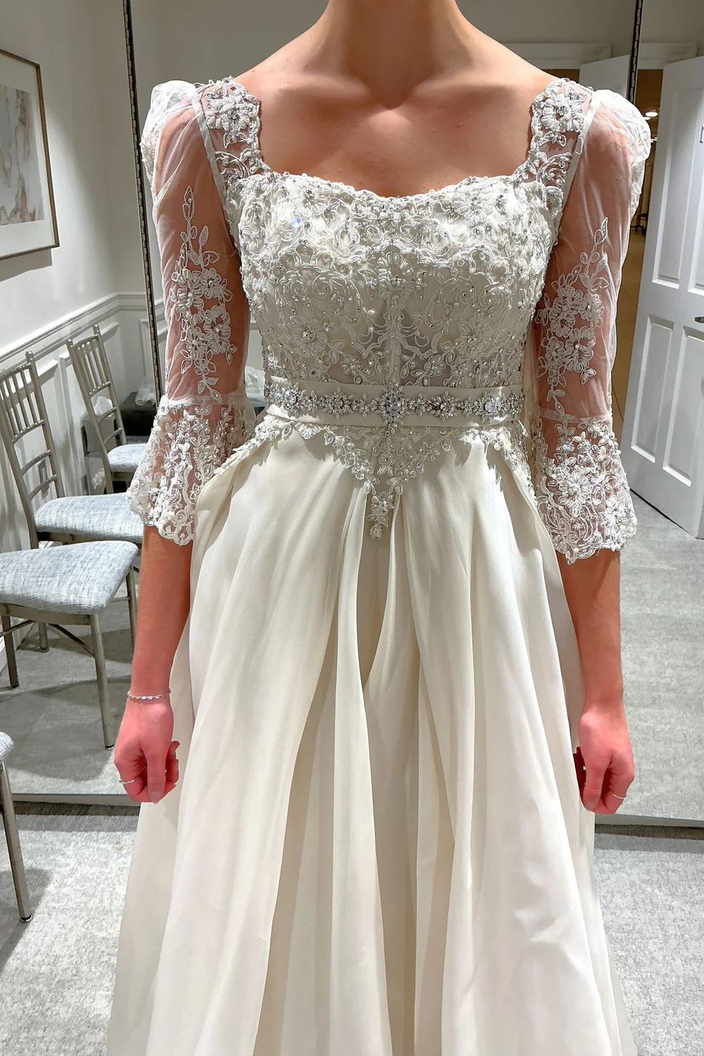 Custom Ballgown with Veil - Image 3