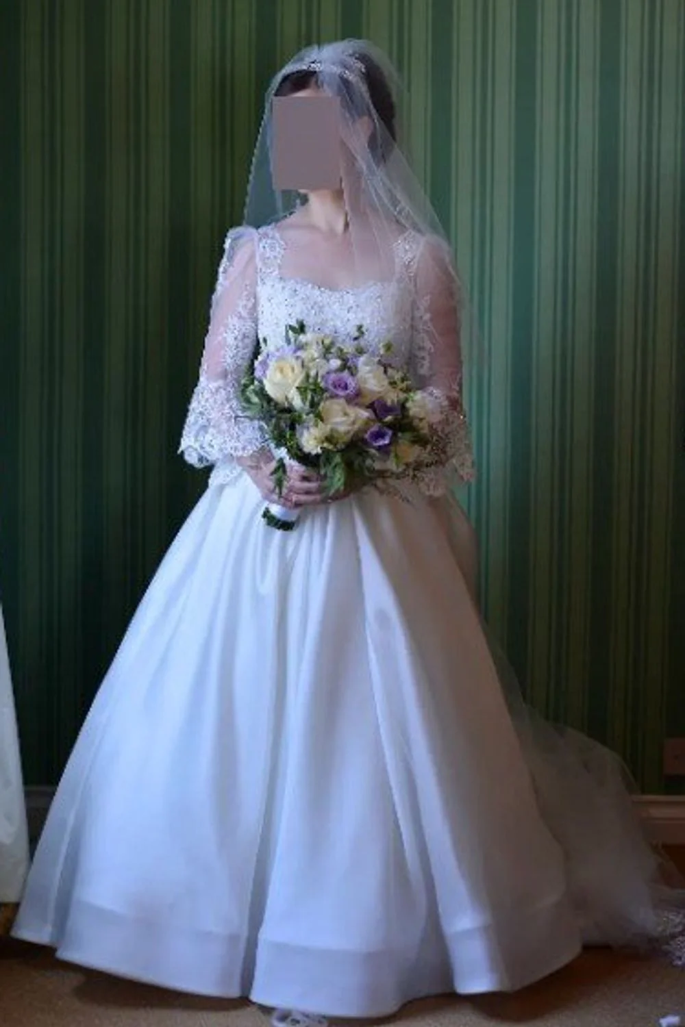 Custom Ballgown with Veil - Image 6