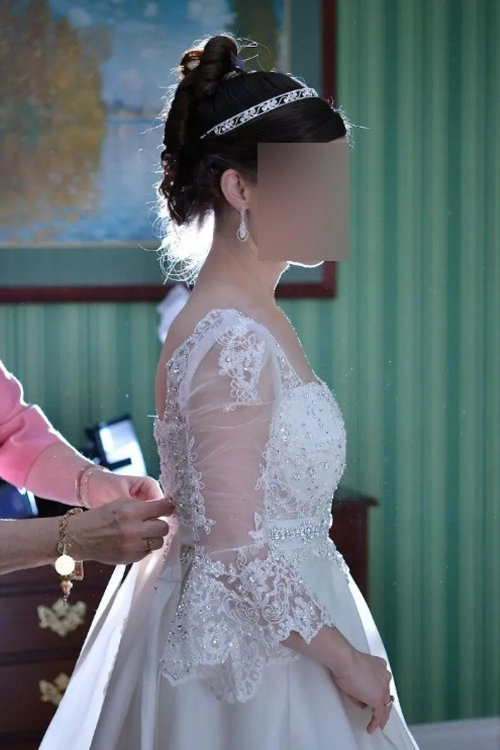 Custom Ballgown with Veil - Image 8