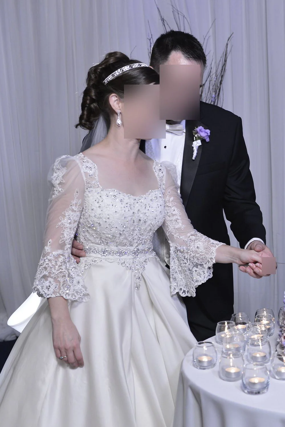 Custom Ballgown with Veil - Image 9