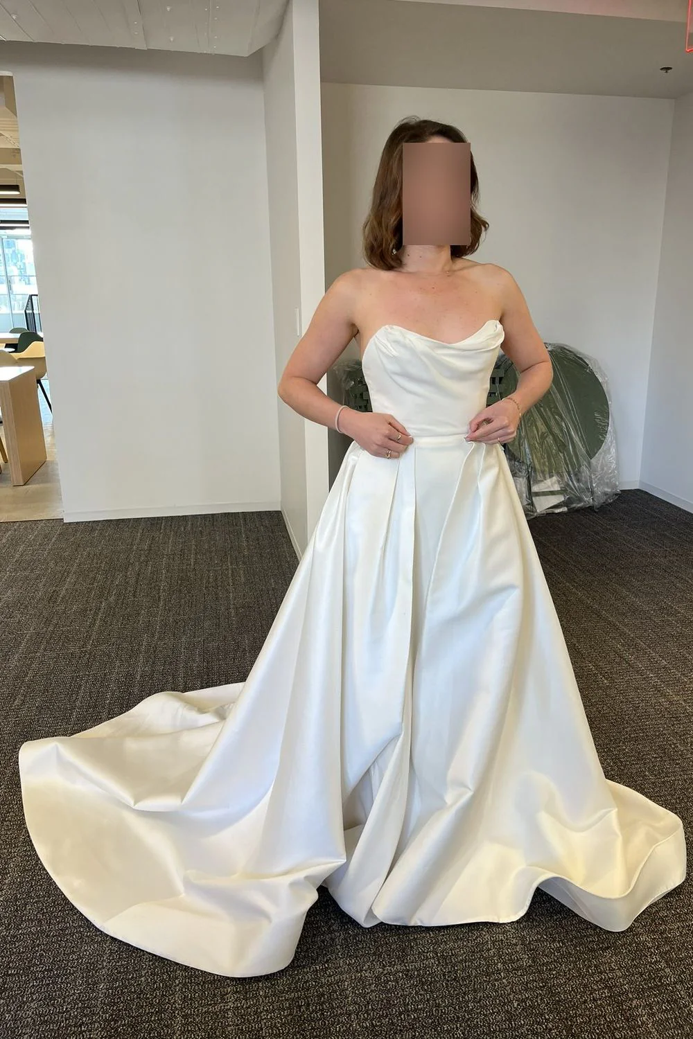 Custom Gown with Overskirt