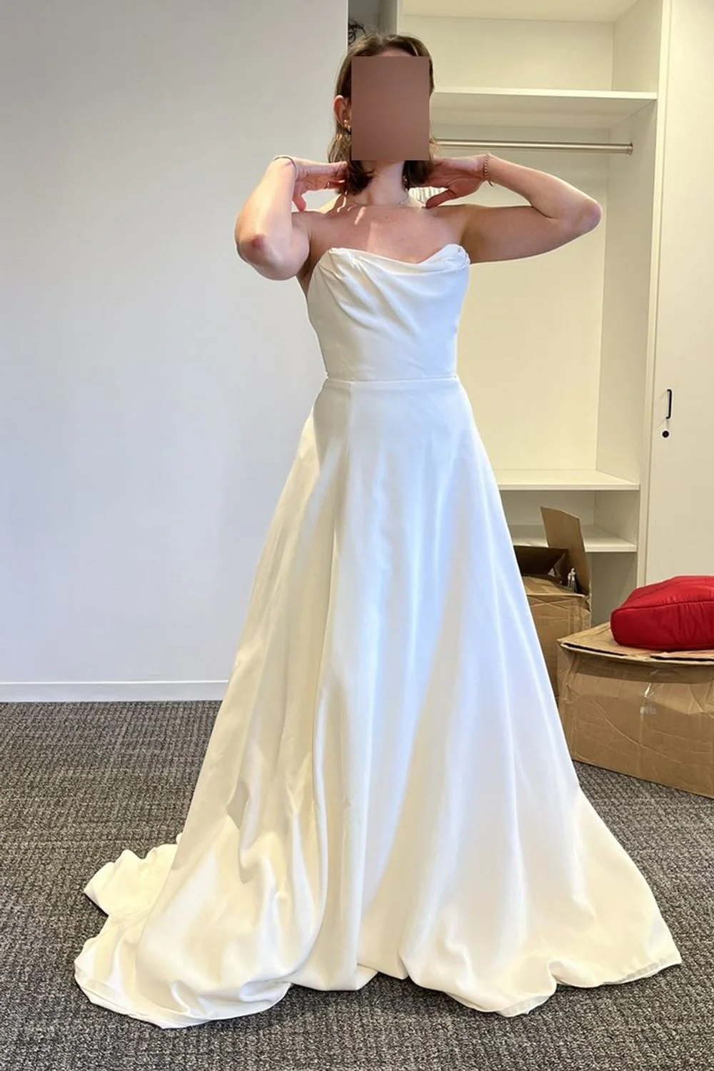 Custom Gown with Overskirt - Image 2