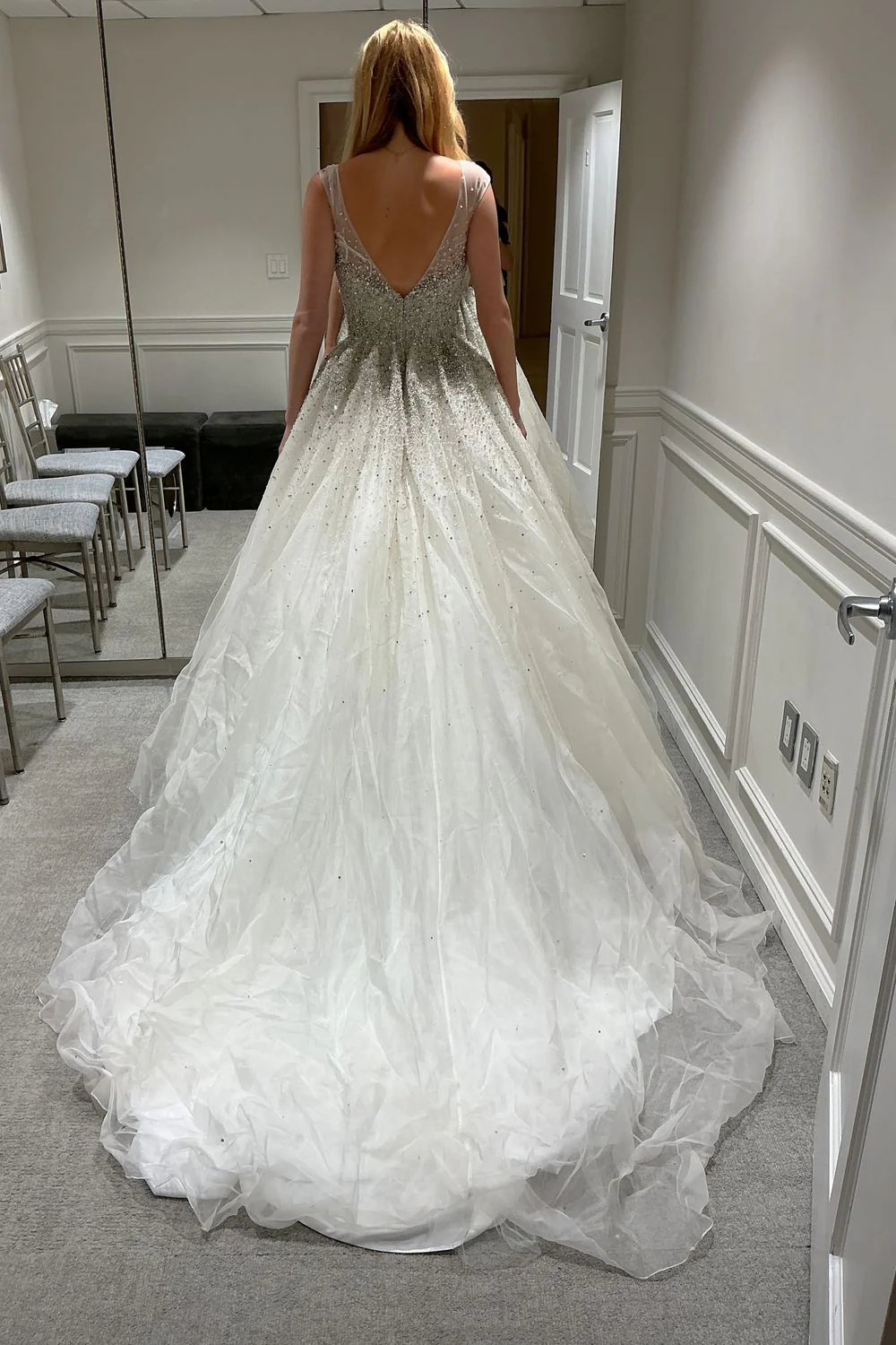 Embellished Tulle Ballgown Dress - Image 2