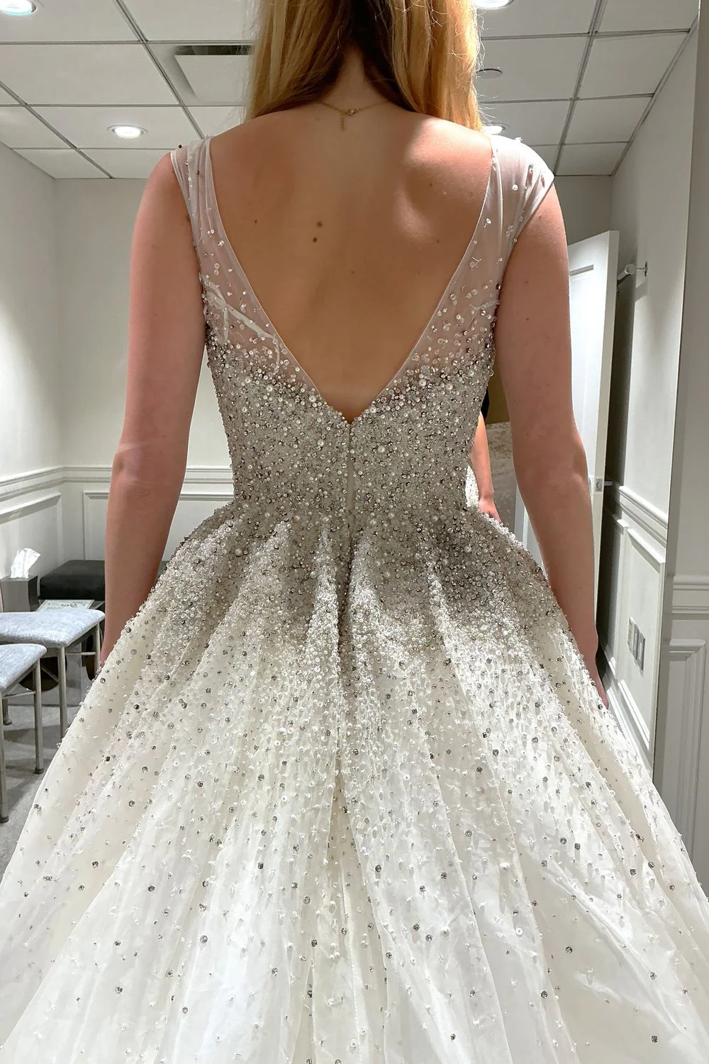 Embellished Tulle Ballgown Dress - Image 4