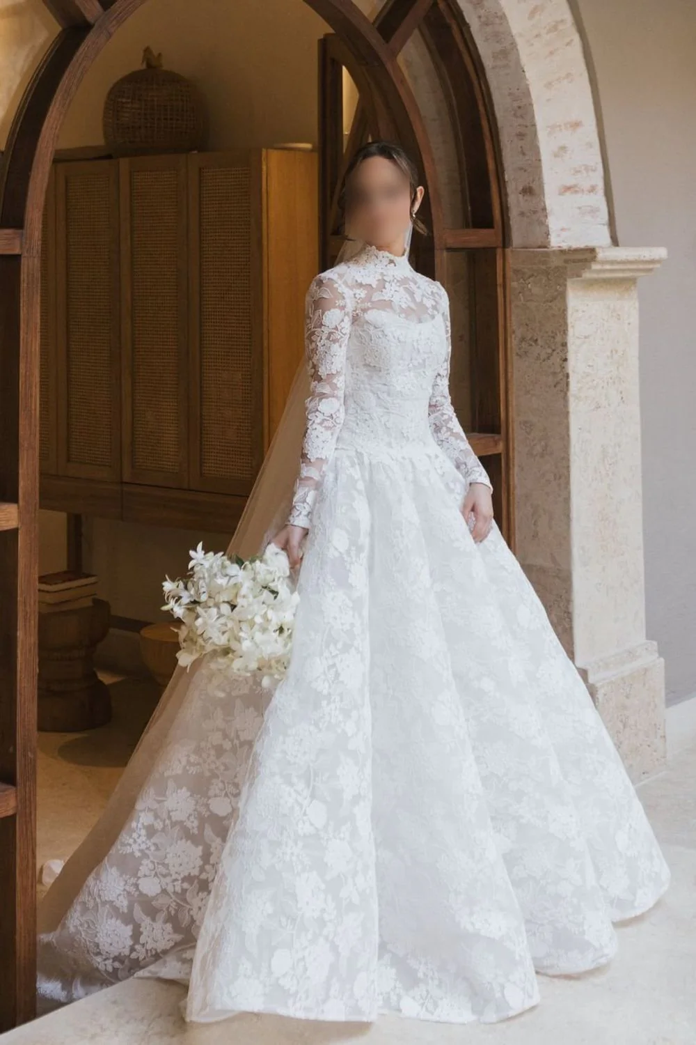 Emerson with Veil and Bolero