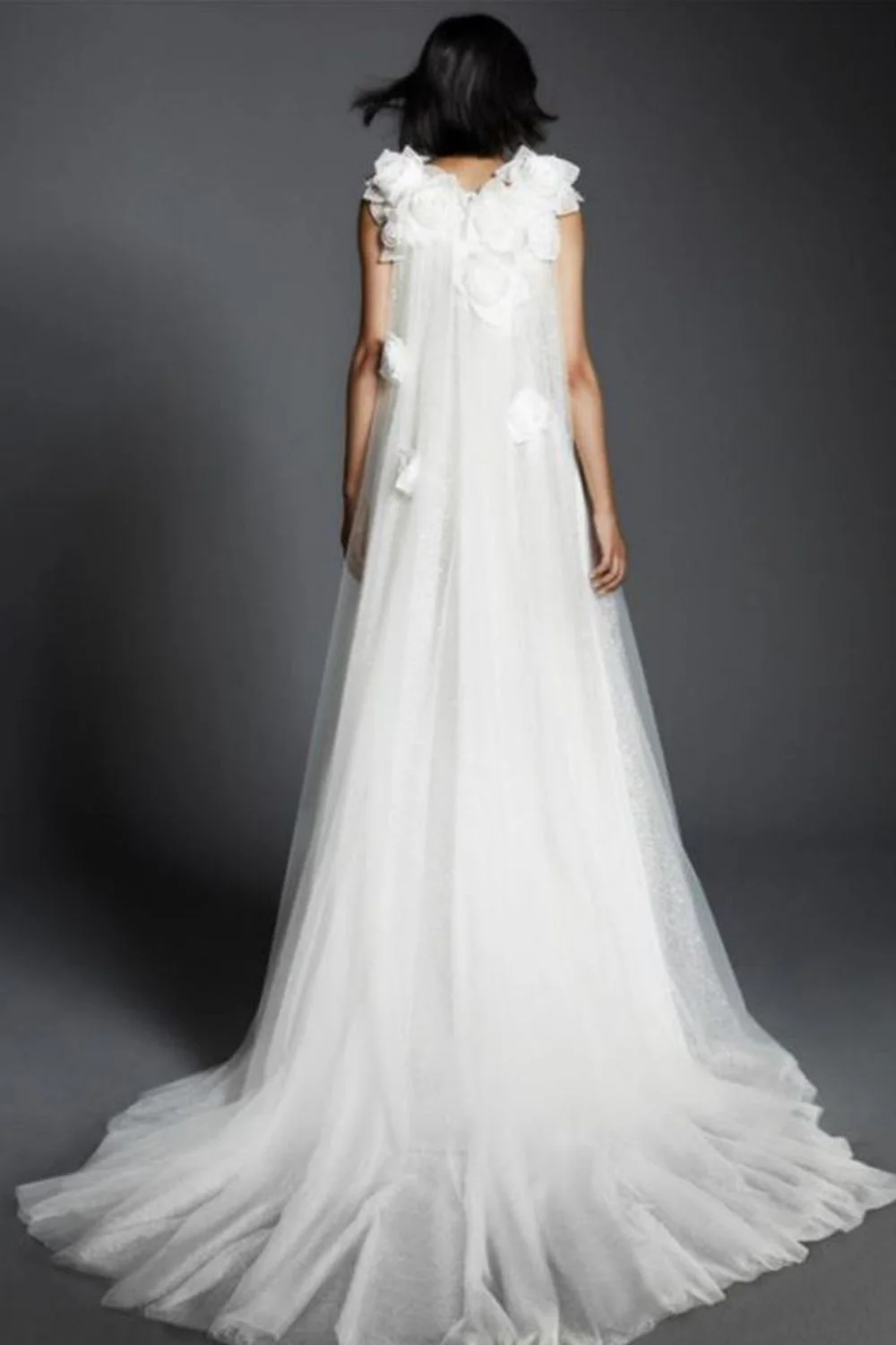 EMPIRE CRYSTALLIZED ROSES GOWN - Image 2