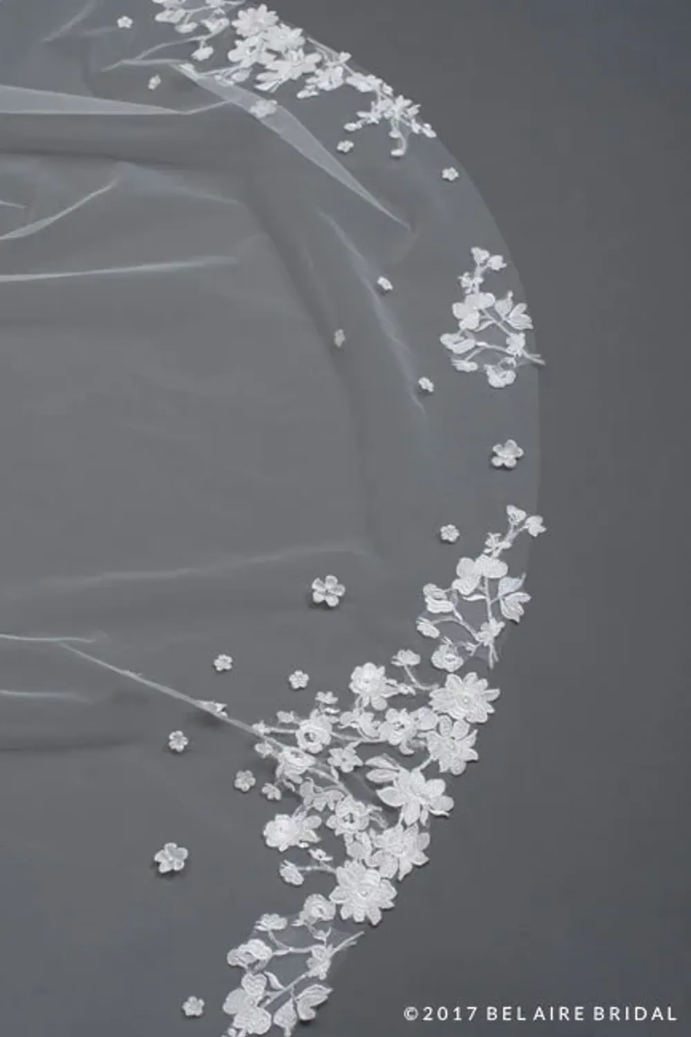 Farrah with Veil (Bel Aire Bridal Veil V7440C) - Image 9