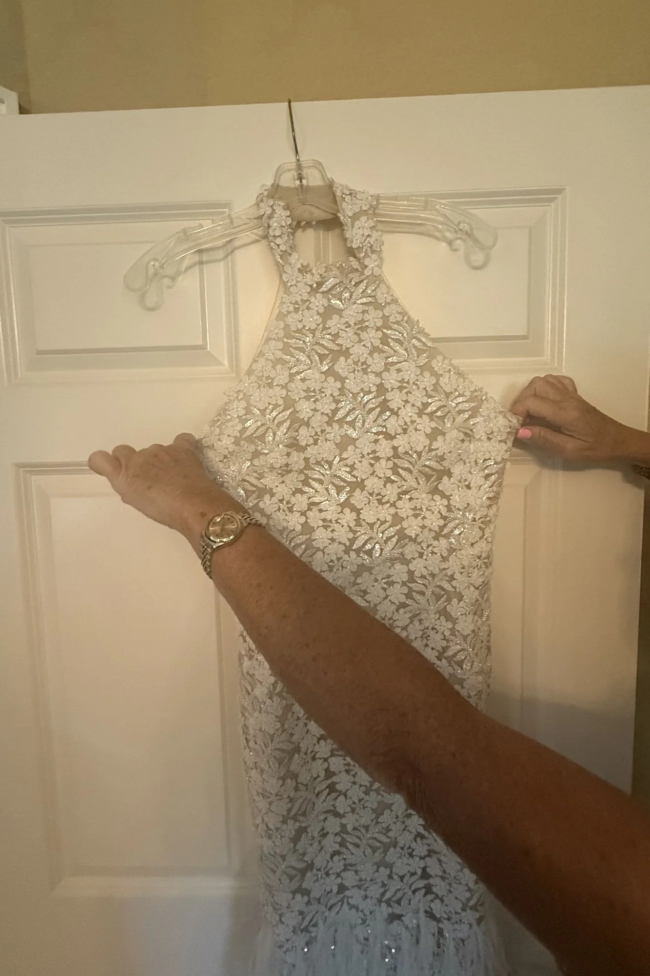 Feathered, mermaid, body hugging dress - Image 4