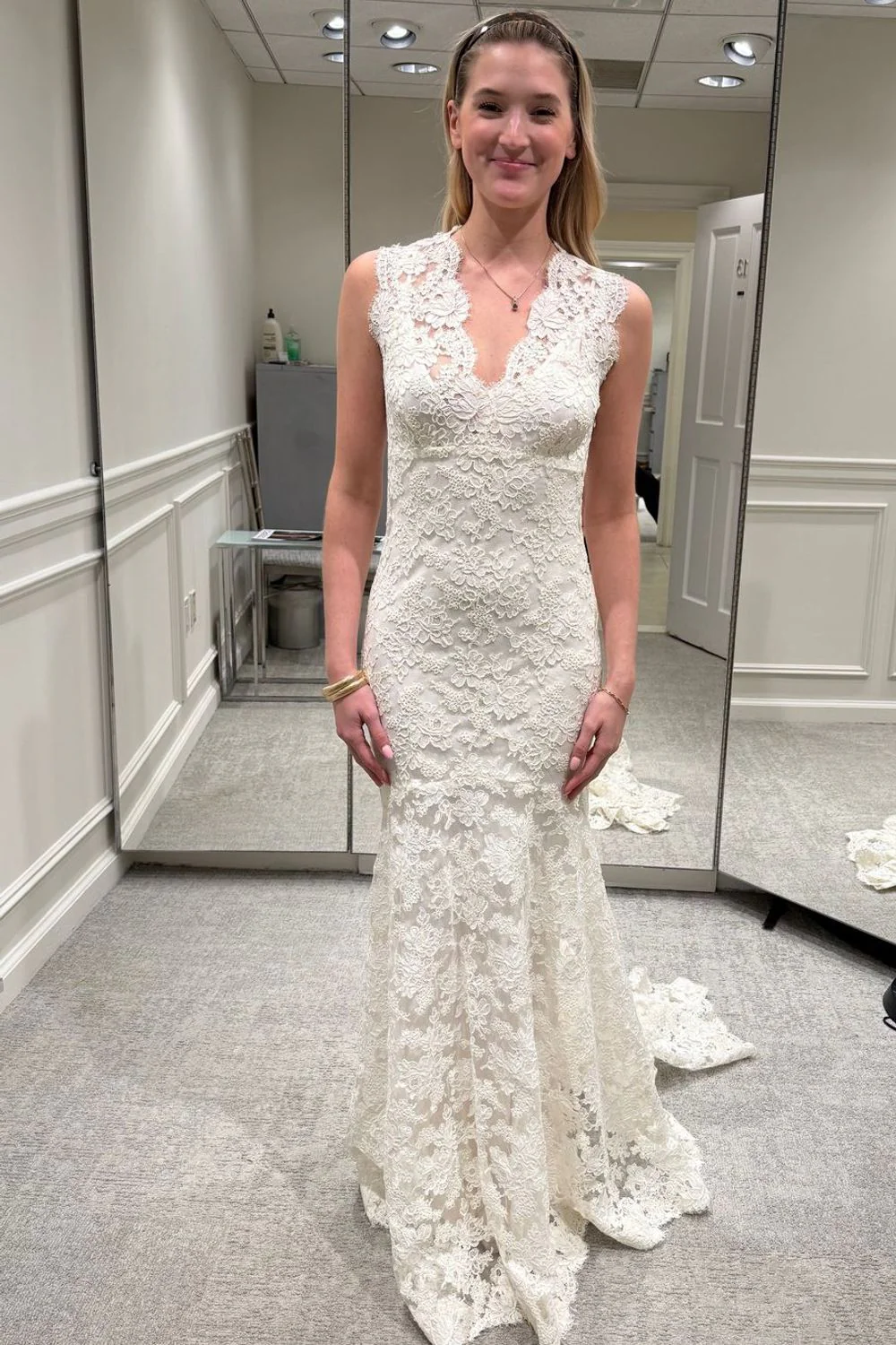 Fit and Flare Dress with Veil