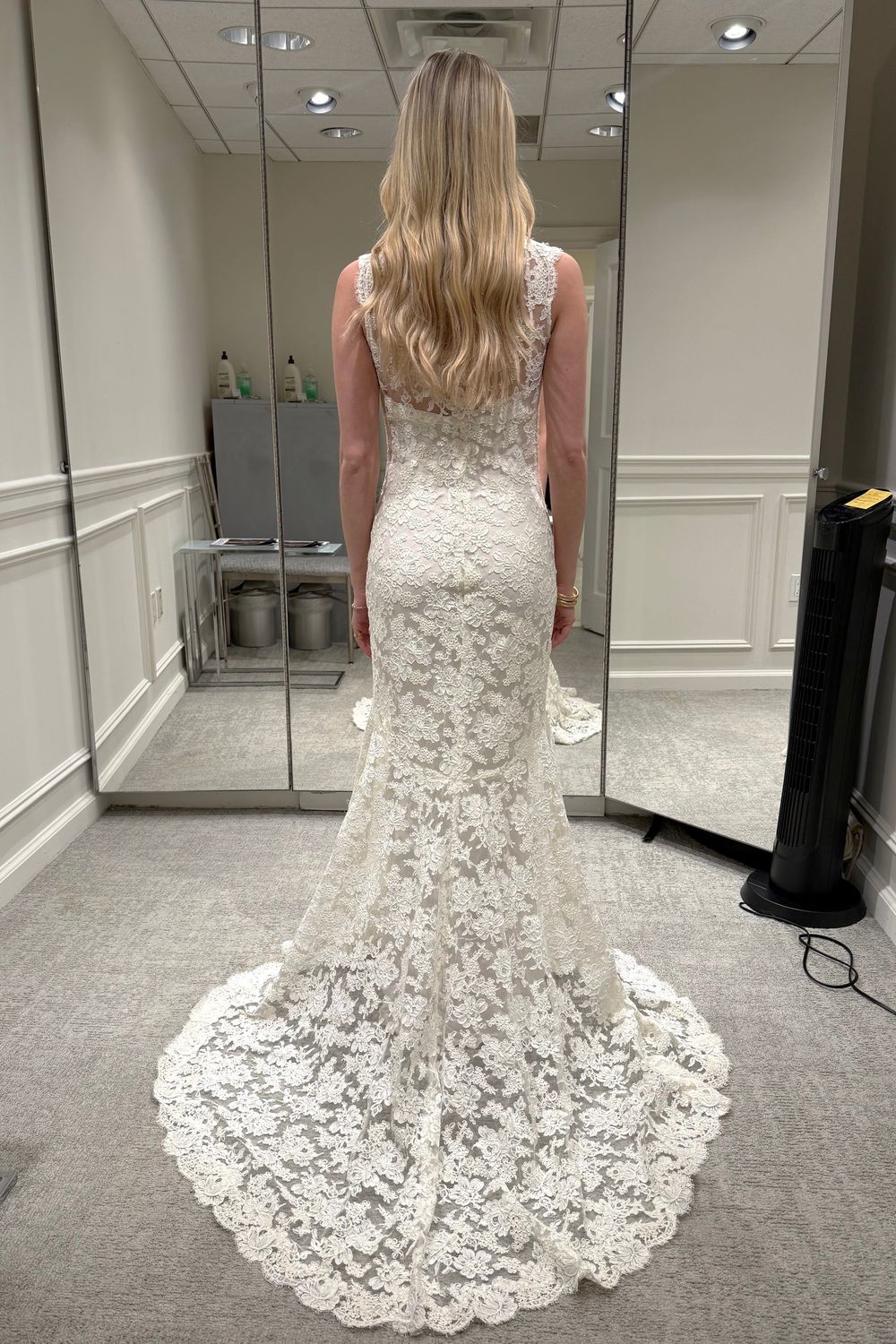 Fit and Flare Dress with Veil - Image 2