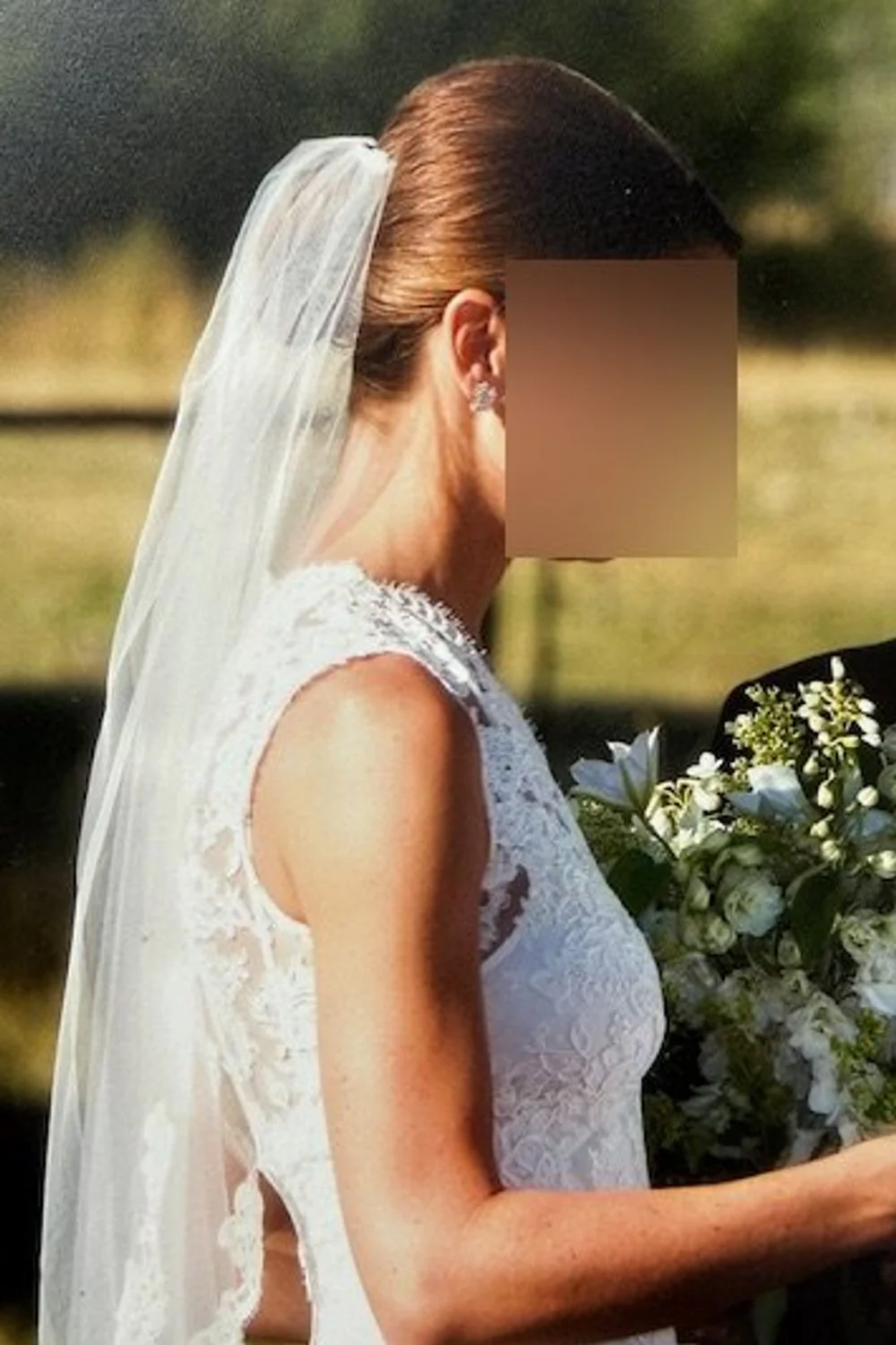 Fit and Flare Dress with Veil - Image 8