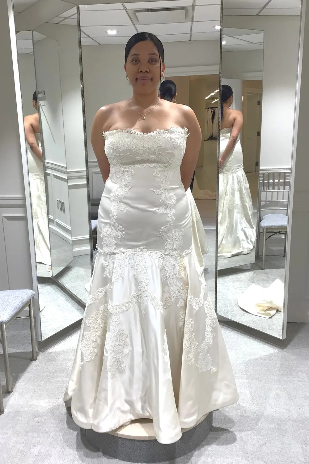 Fit and Flare Gown with Veil - Image 5