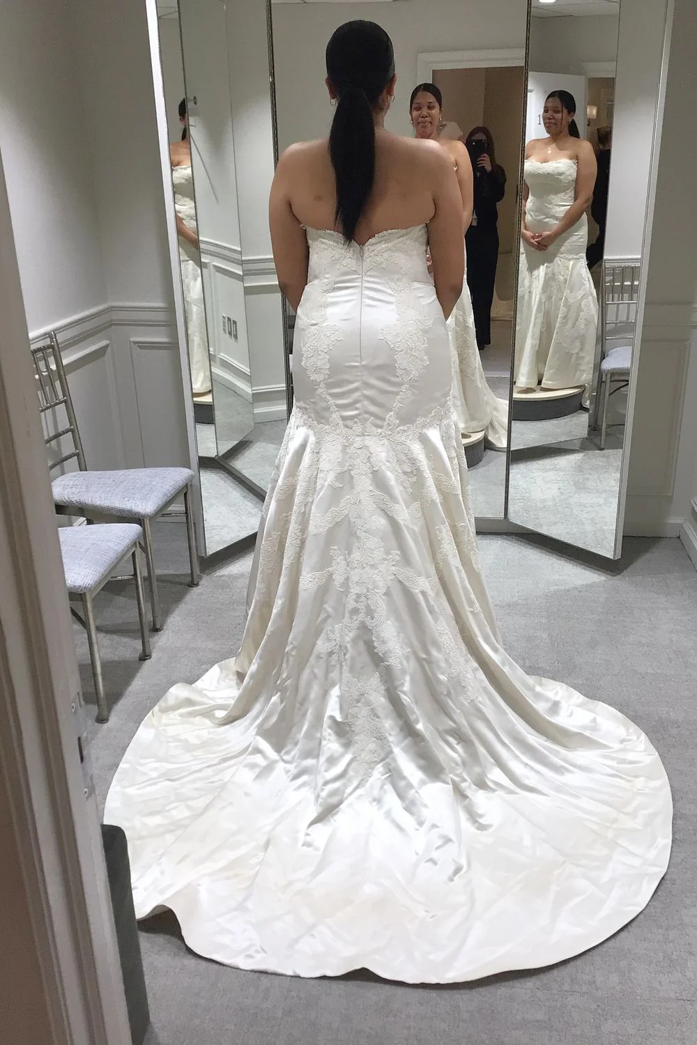 Fit and Flare Gown with Veil - Image 6