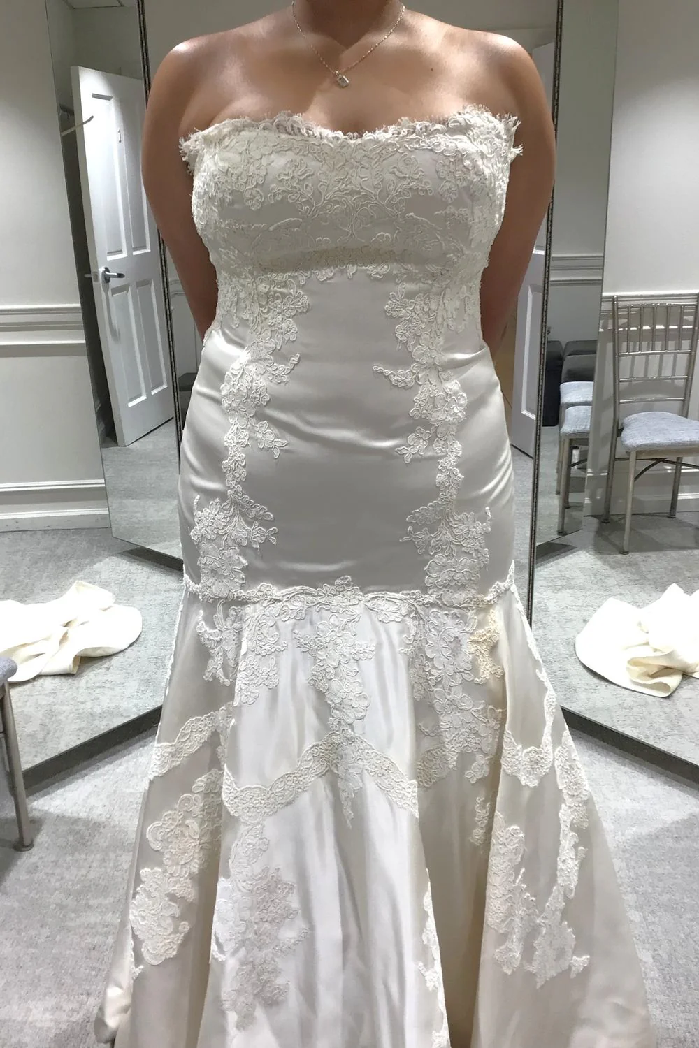 Fit and Flare Gown with Veil - Image 7